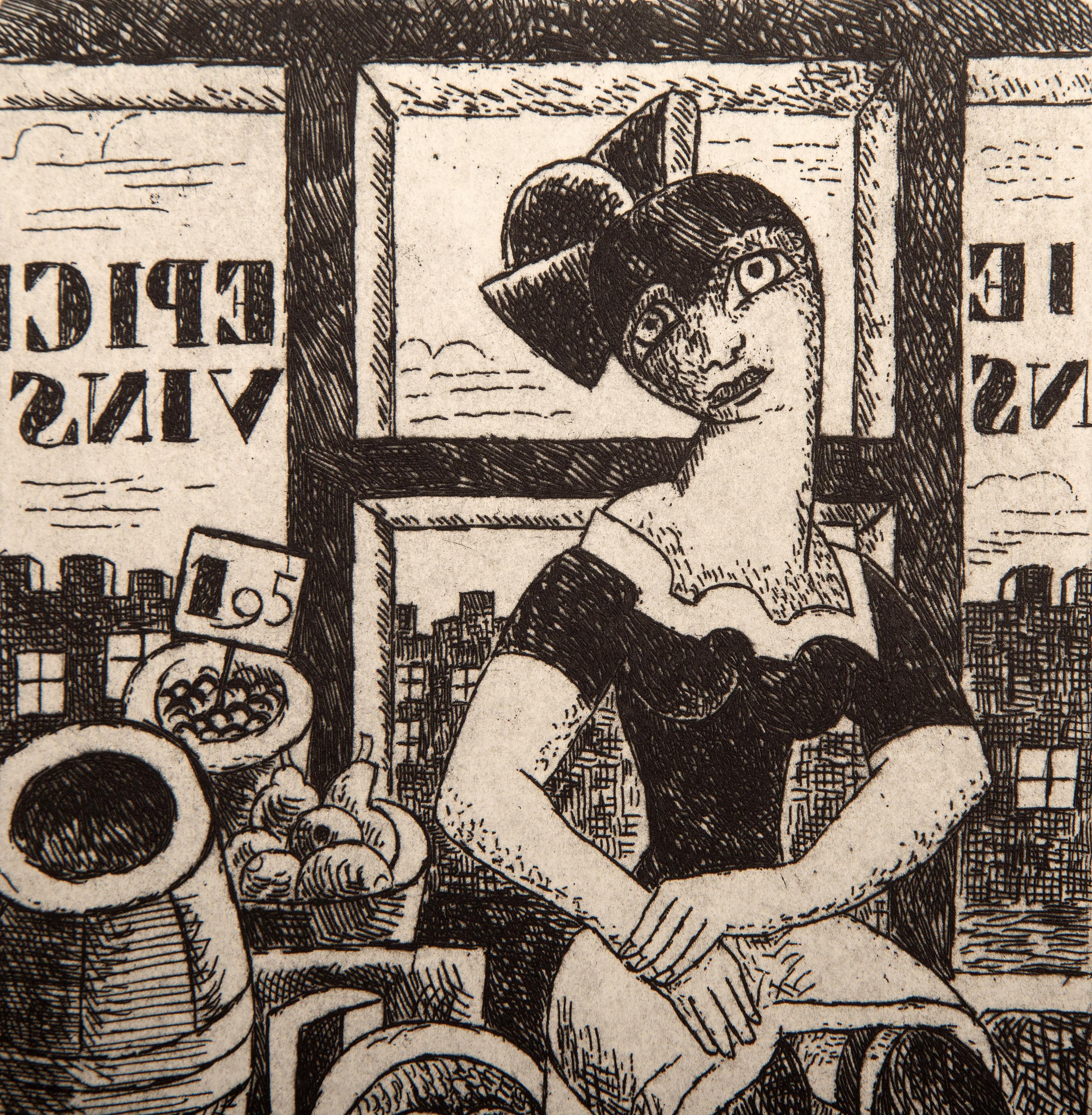 Vers un Monde Volage II, Suite of Surrealist Etchings by Marcel Gromaire For Sale 18