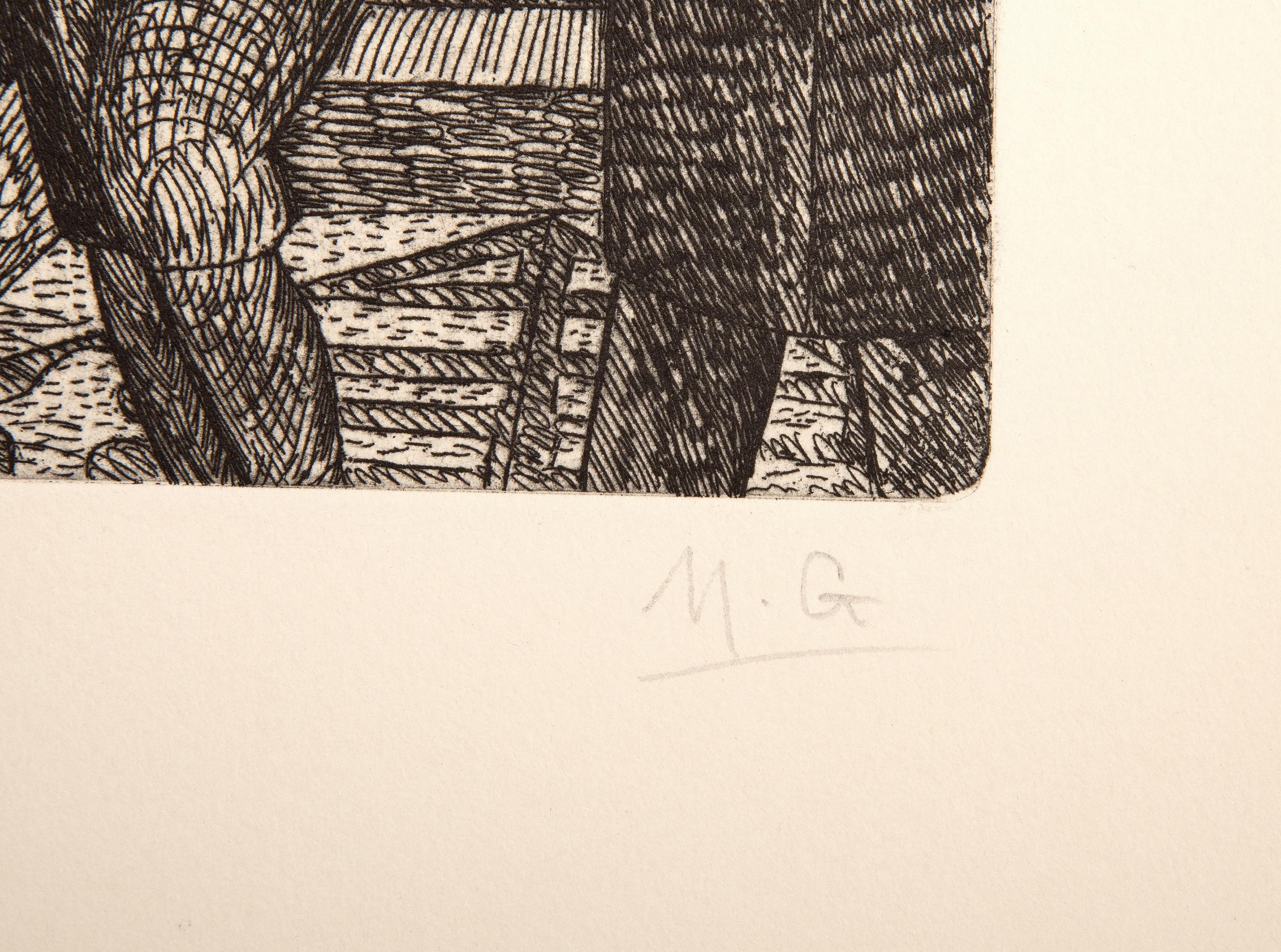 Vers un Monde Volage, Surrealist Suit of 10 Etchings by Marcel Gromaire For Sale 9