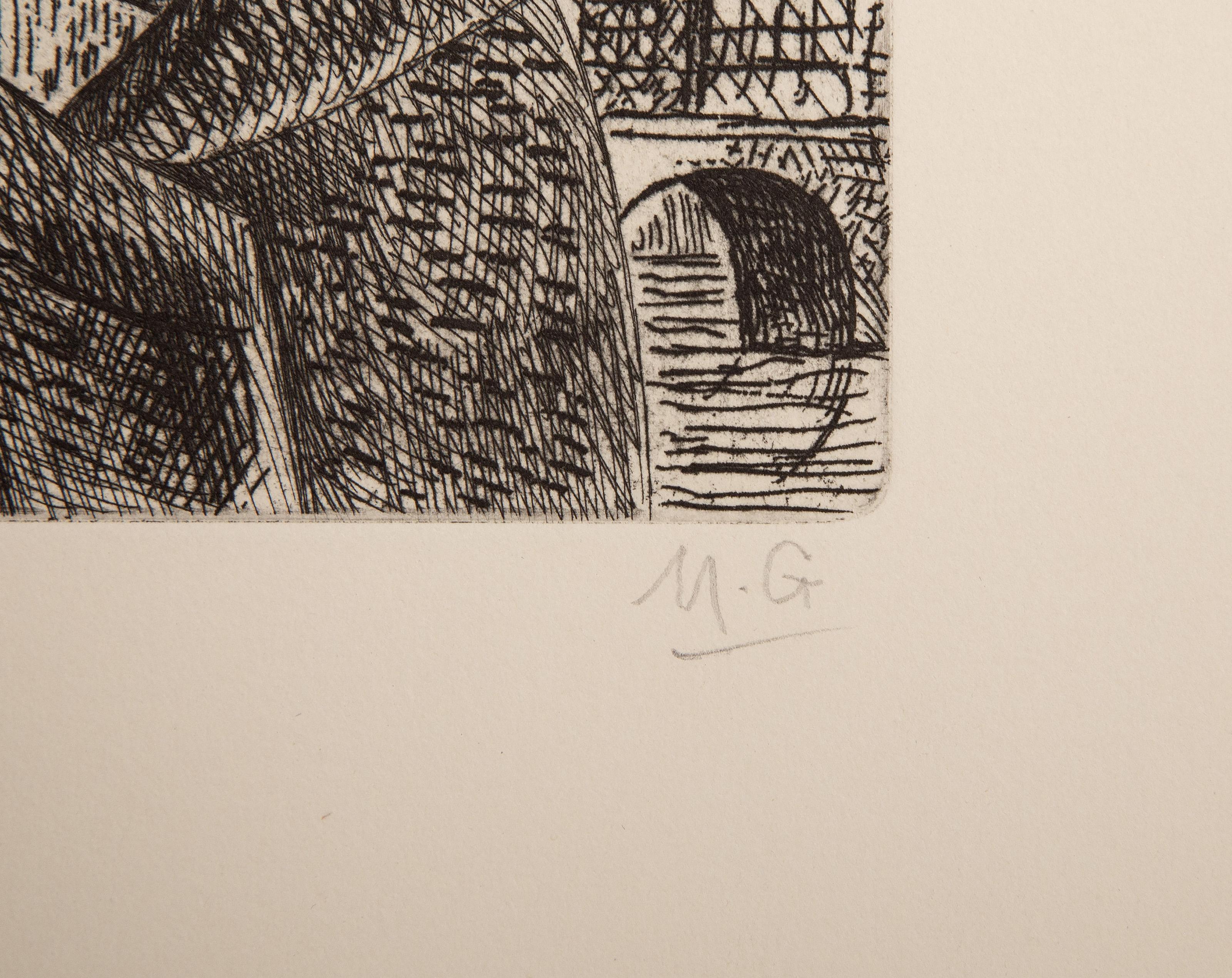 Vers un Monde Volage, Surrealist Suit of 10 Etchings by Marcel Gromaire For Sale 10