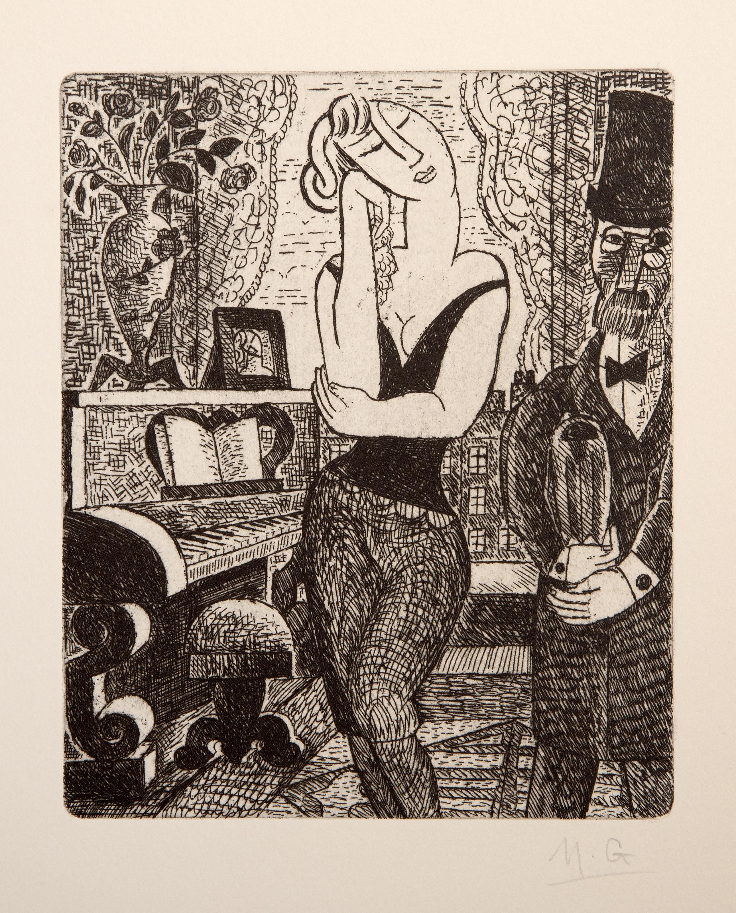 Vers un Monde Volage, Surrealist Suit of 10 Etchings by Marcel Gromaire For Sale 15