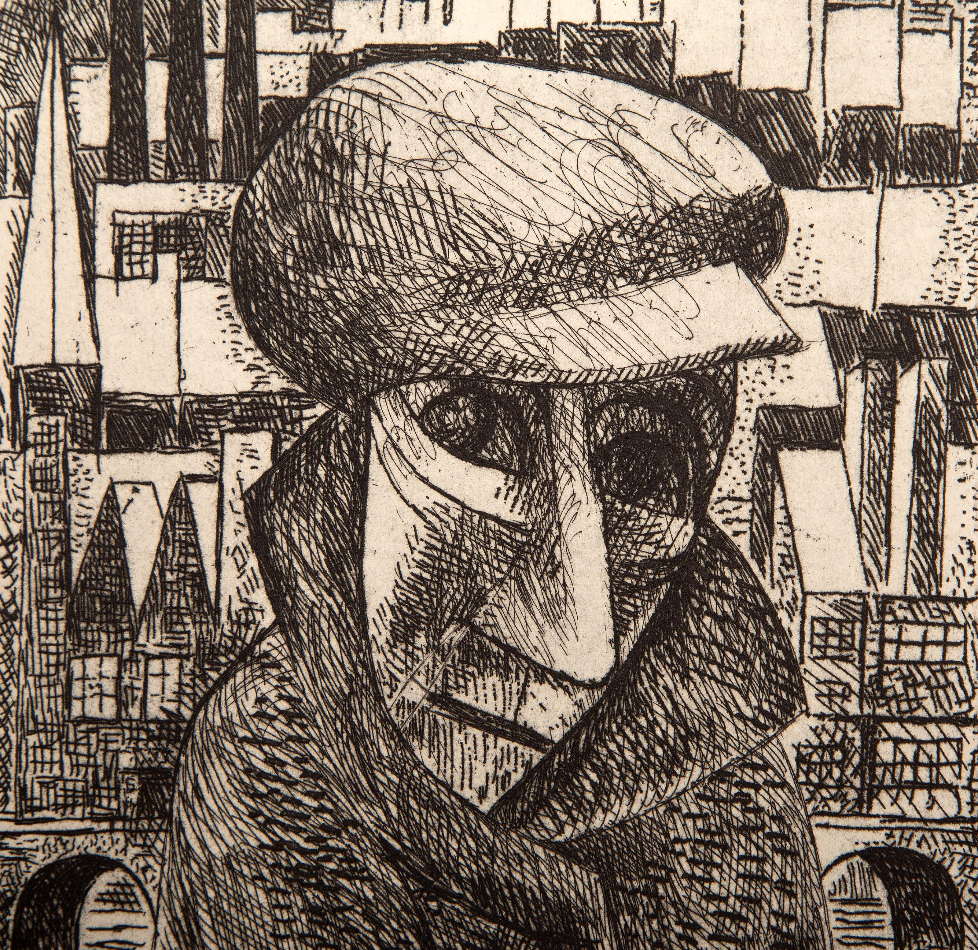 Vers un Monde Volage, Surrealist Suit of 10 Etchings by Marcel Gromaire For Sale 16