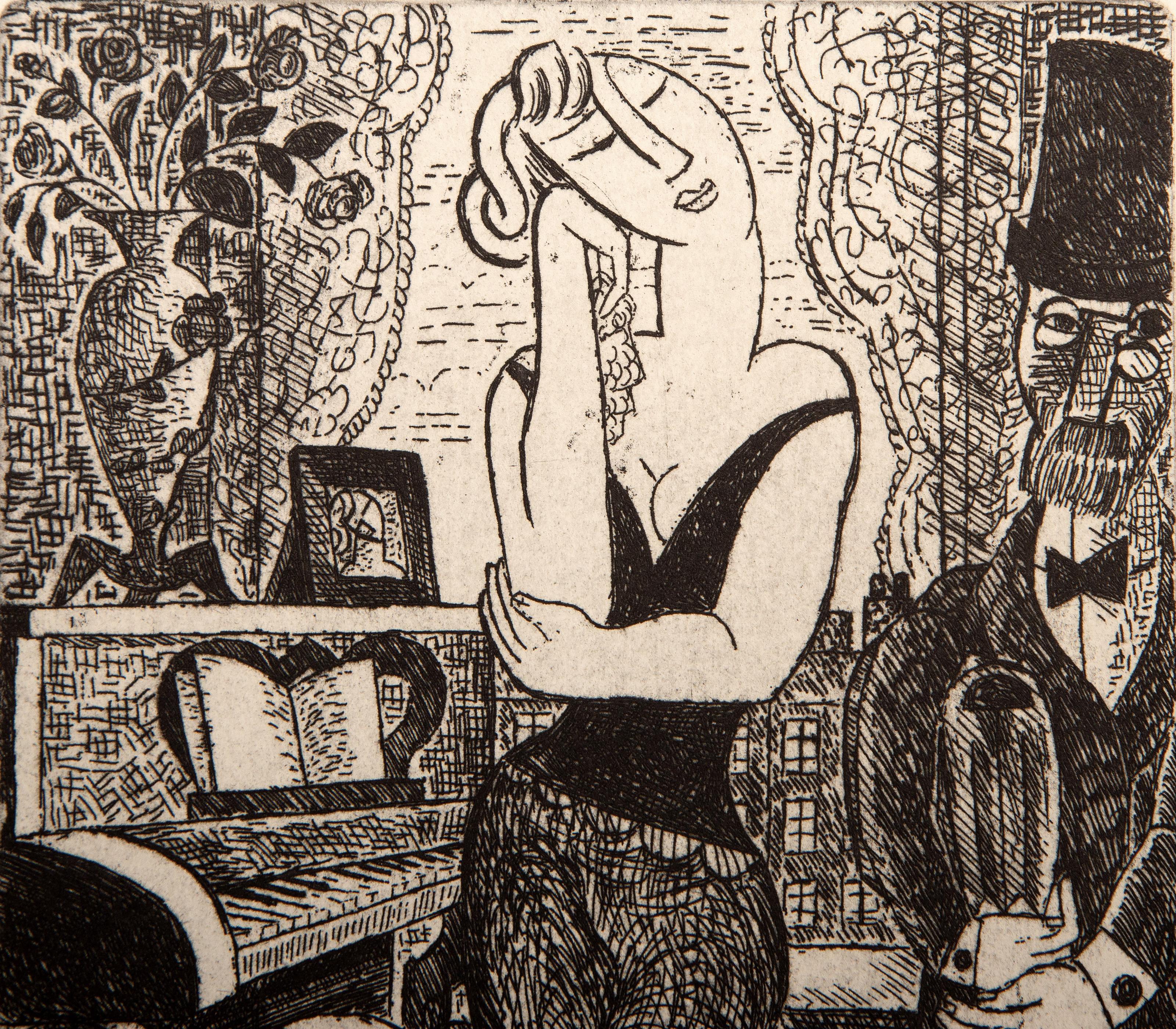 Vers un Monde Volage, Surrealist Suit of 10 Etchings by Marcel Gromaire For Sale 17