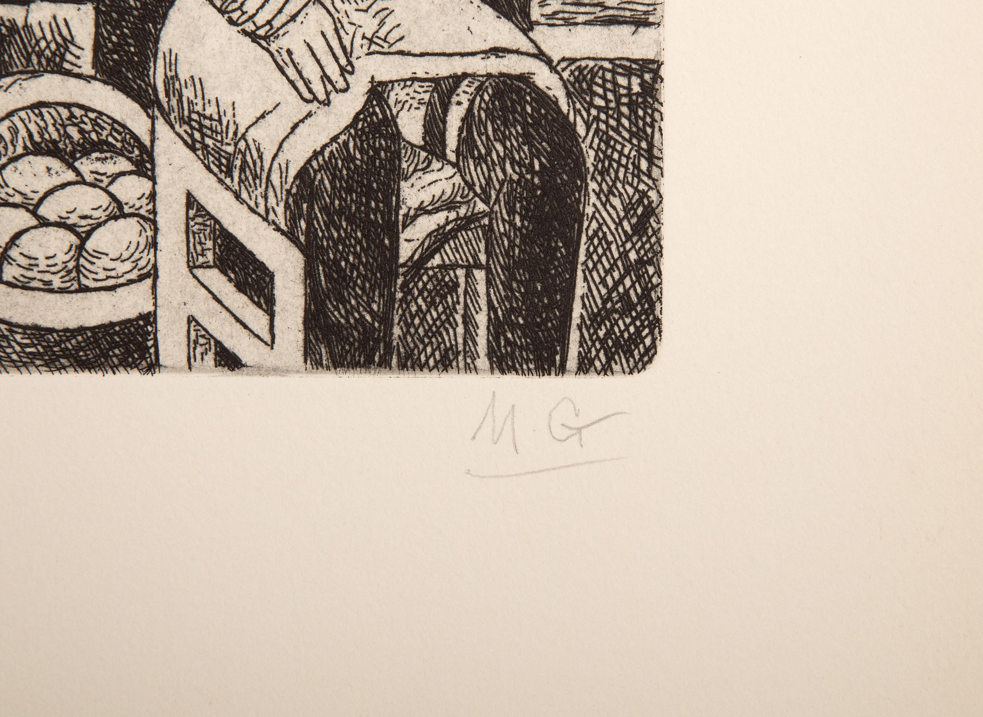 Vers un Monde Volage, Surrealist Suit of 10 Etchings by Marcel Gromaire For Sale 1