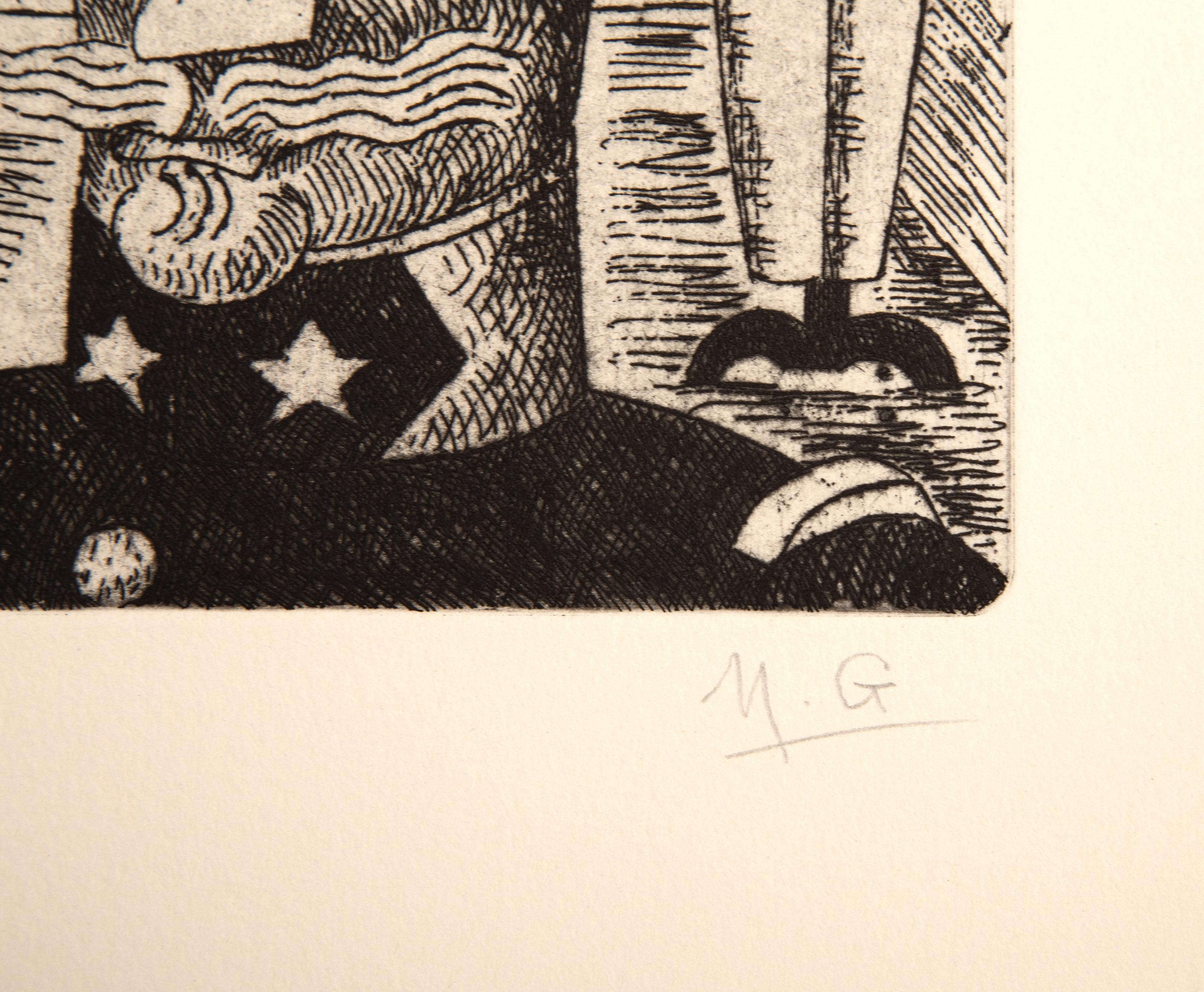 Vers un Monde Volage, Surrealist Suit of 10 Etchings by Marcel Gromaire For Sale 7