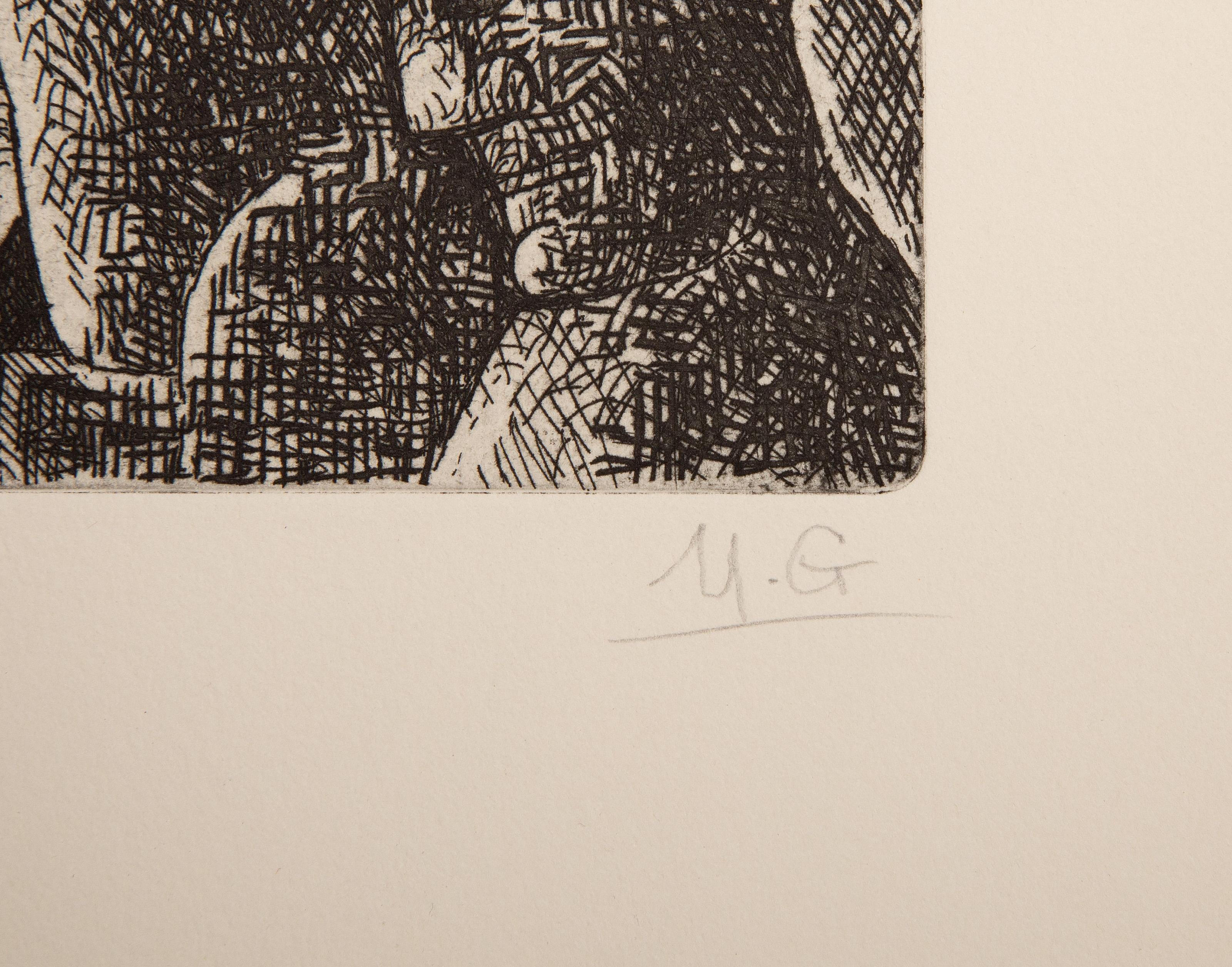 Vers un Monde Volage, Surrealist Suit of 10 Etchings by Marcel Gromaire For Sale 8