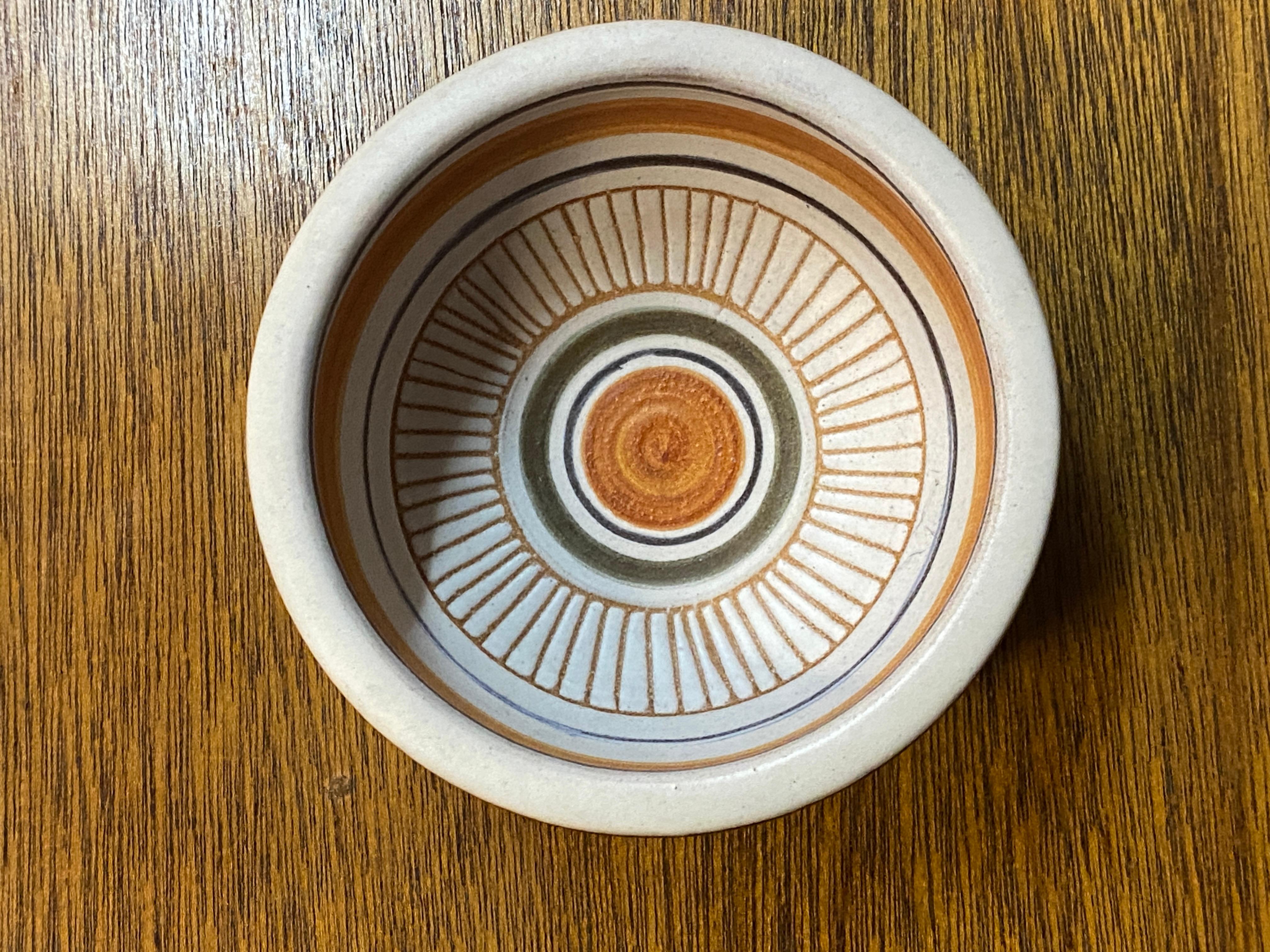 Mid-Century Modern Marcel Guillot (1910-1985) Small Ceramic Cup, Signed, Dated 73, Valauris For Sale