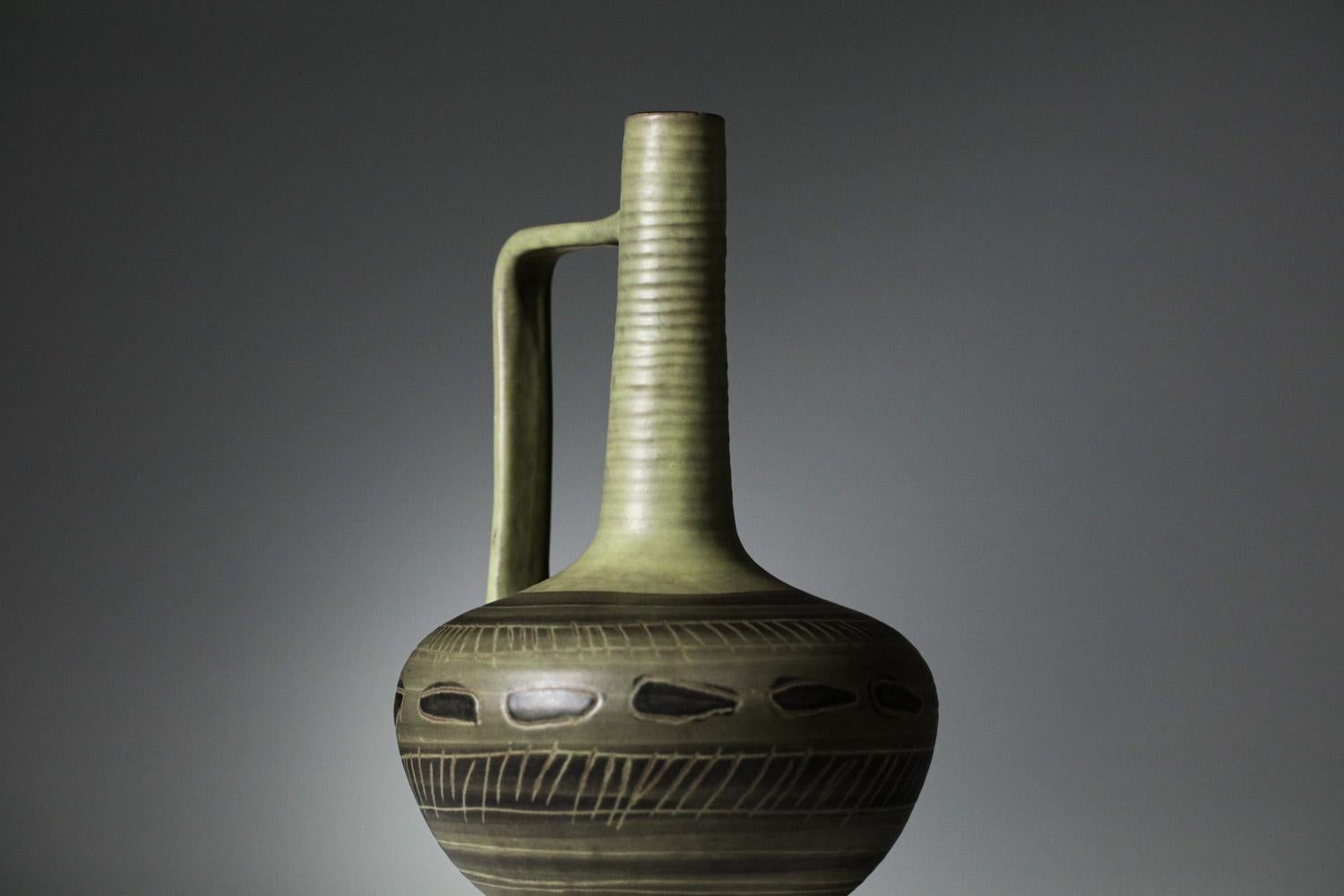 Français Vase en céramique Marcel Guillot, années 50, G660