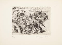 Morphemes, Surrealist Etching by Marcel Jean