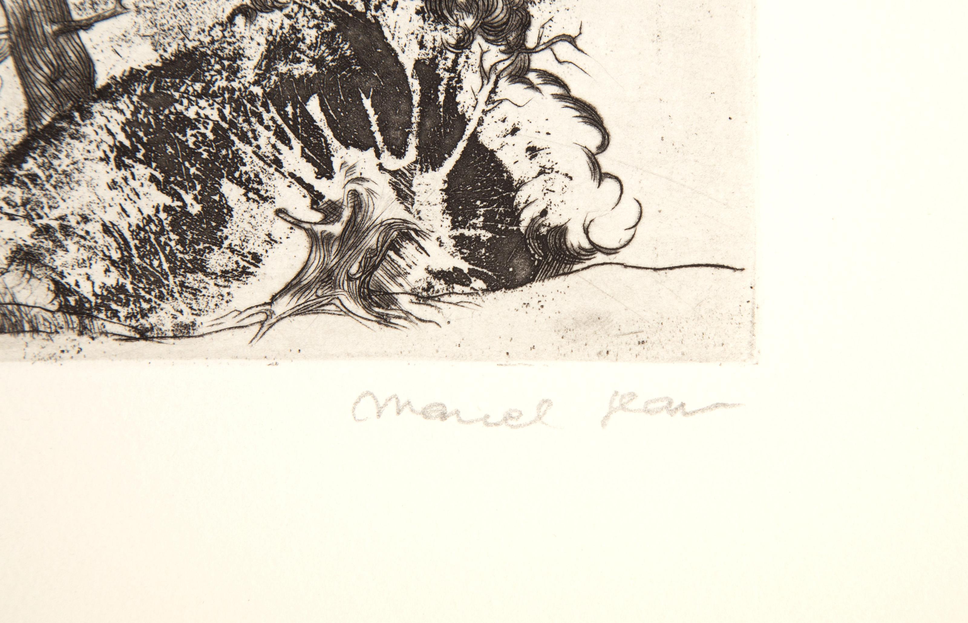 Morphemes, Surrealist Etching by Marcel Jean For Sale 3