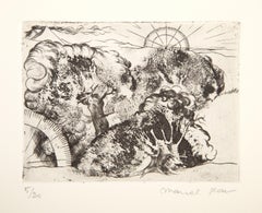 Morphemes, Surrealist Etching by Marcel Jean