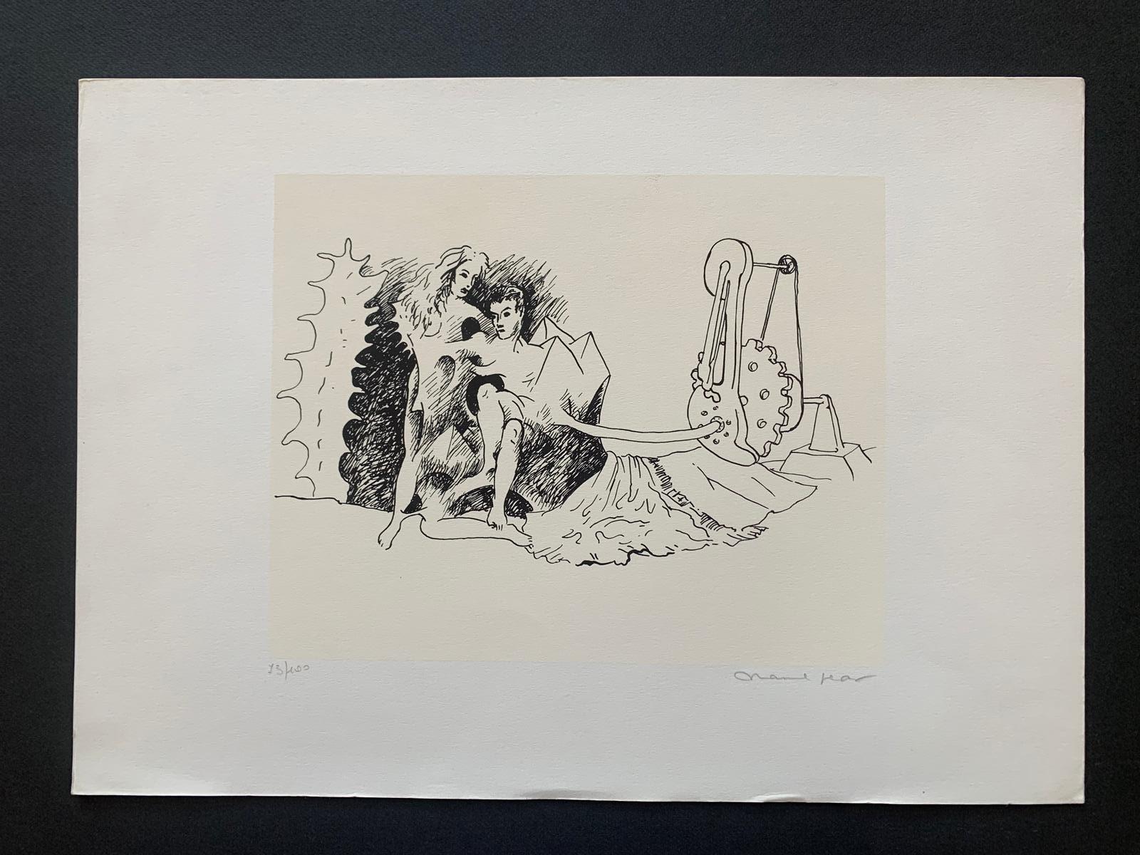 French Marcel Jean, Surrealist Compositions, Lithographs, 1960, Set of 15 For Sale