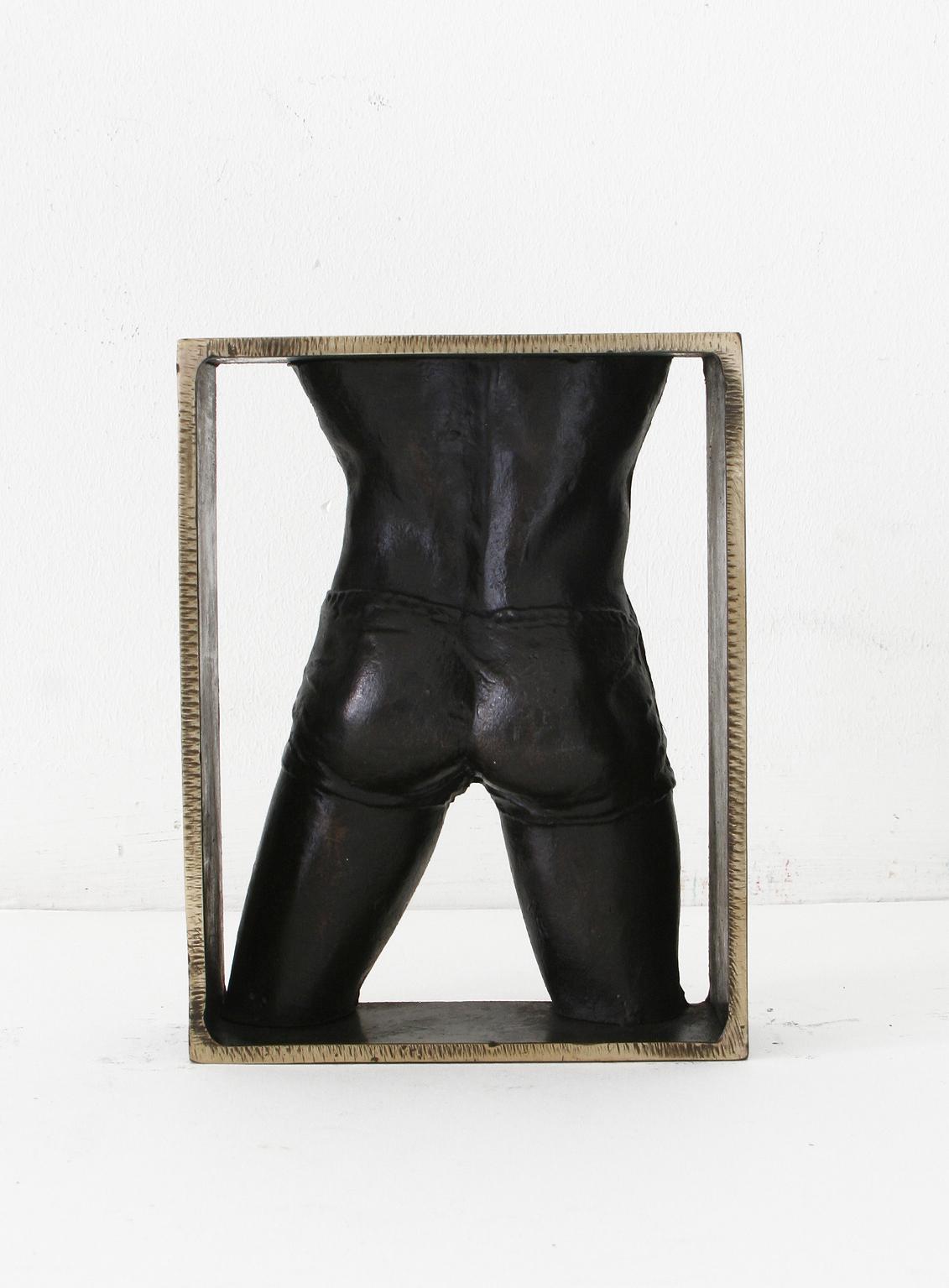 Marcel Julius Joosen ''Jeans In Frame'' Contemporary Bronze Sculpture