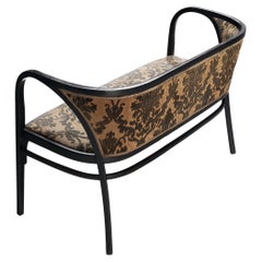  Banc Marcel Kammerer pour Thonet en tissu à motifs floraux 