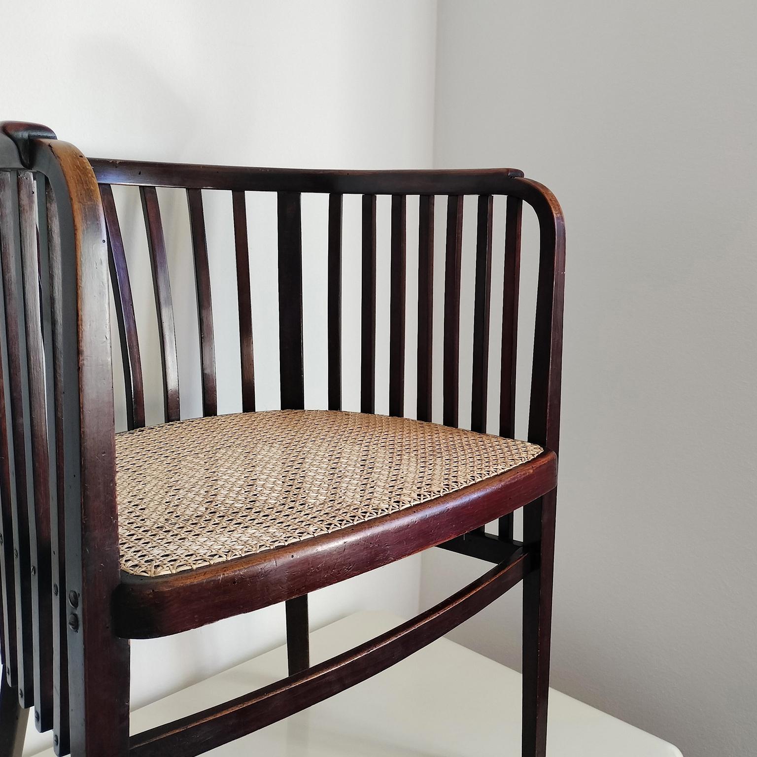 Début du 20ème siècle Marcel Kammerer Original Gerbruder Thonet Armchair in Beeche and Cane 1909 en vente