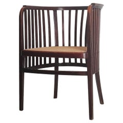 Marcel Kammerer Original Sillón Gerbruder Thonet de Haya y Caña 1909