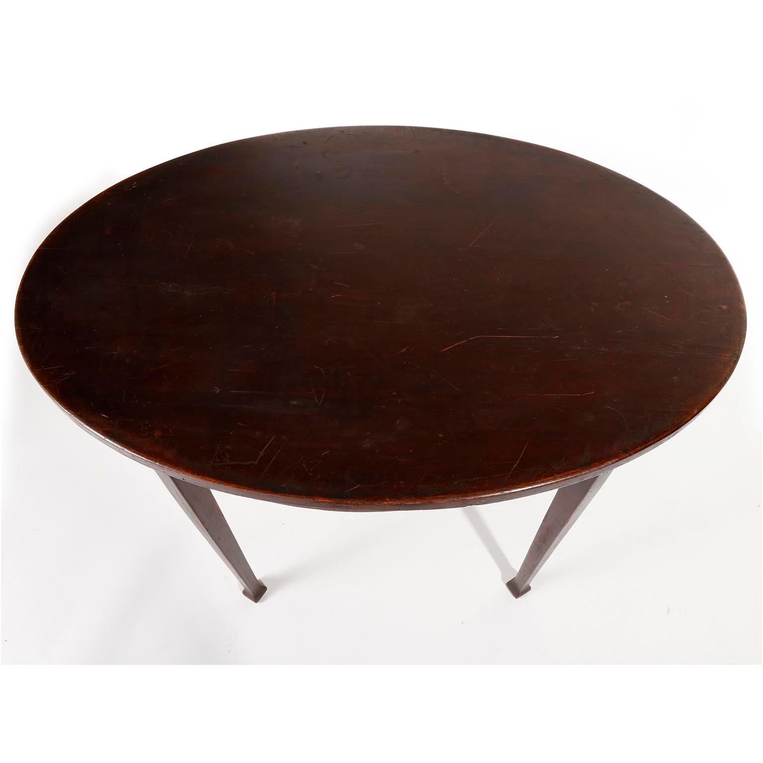 Stained Marcel Kammerer Oval Mahogany Table Thonet Art Nouveau, Vienna, Austria, 1910