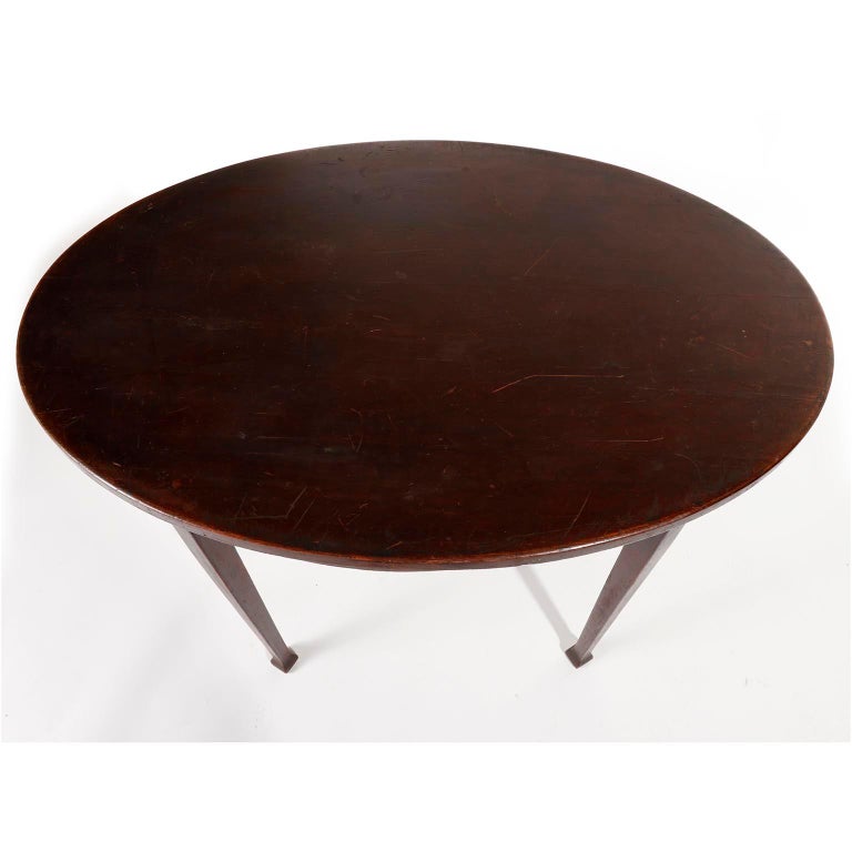 Marcel Kammerer Oval Mahogany Table Thonet Art Nouveau, Vienna, Austria, 1910 In Good Condition For Sale In Hausmannstätten, AT