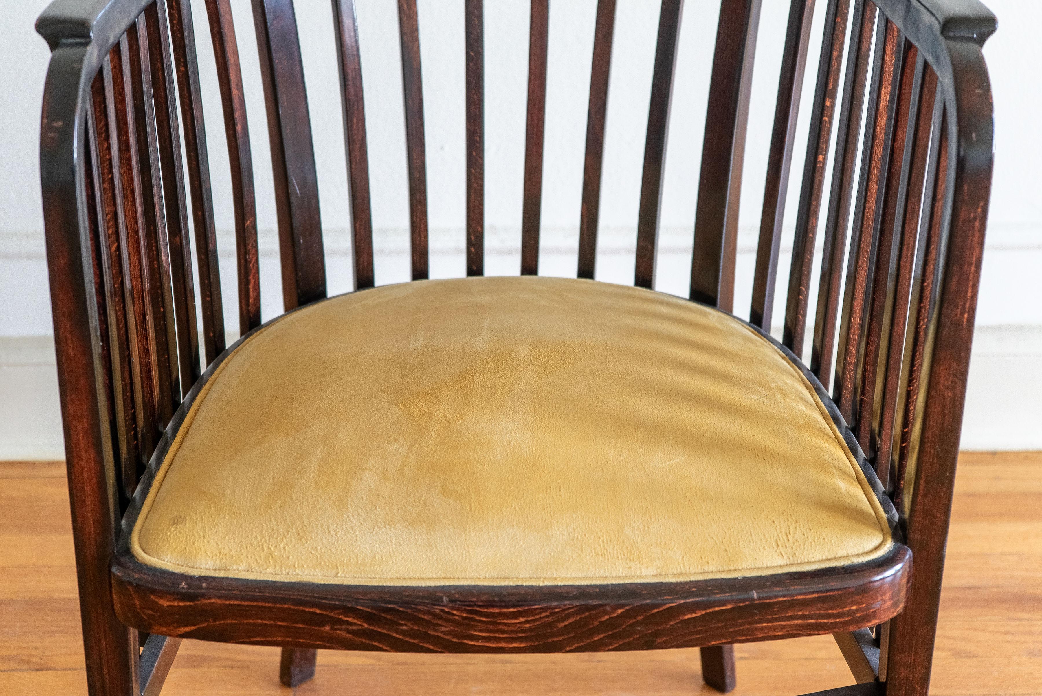 Vienna Secession Marcel Kammerer Thonet Arm Chair For Sale