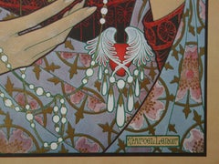 Art Nouveau Woman Praying - Original lithograph (1897/98)
