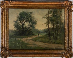 Marcel Lietaert (né en 1915) - Huile belge du milieu du XXe siècle, Forêt des vents