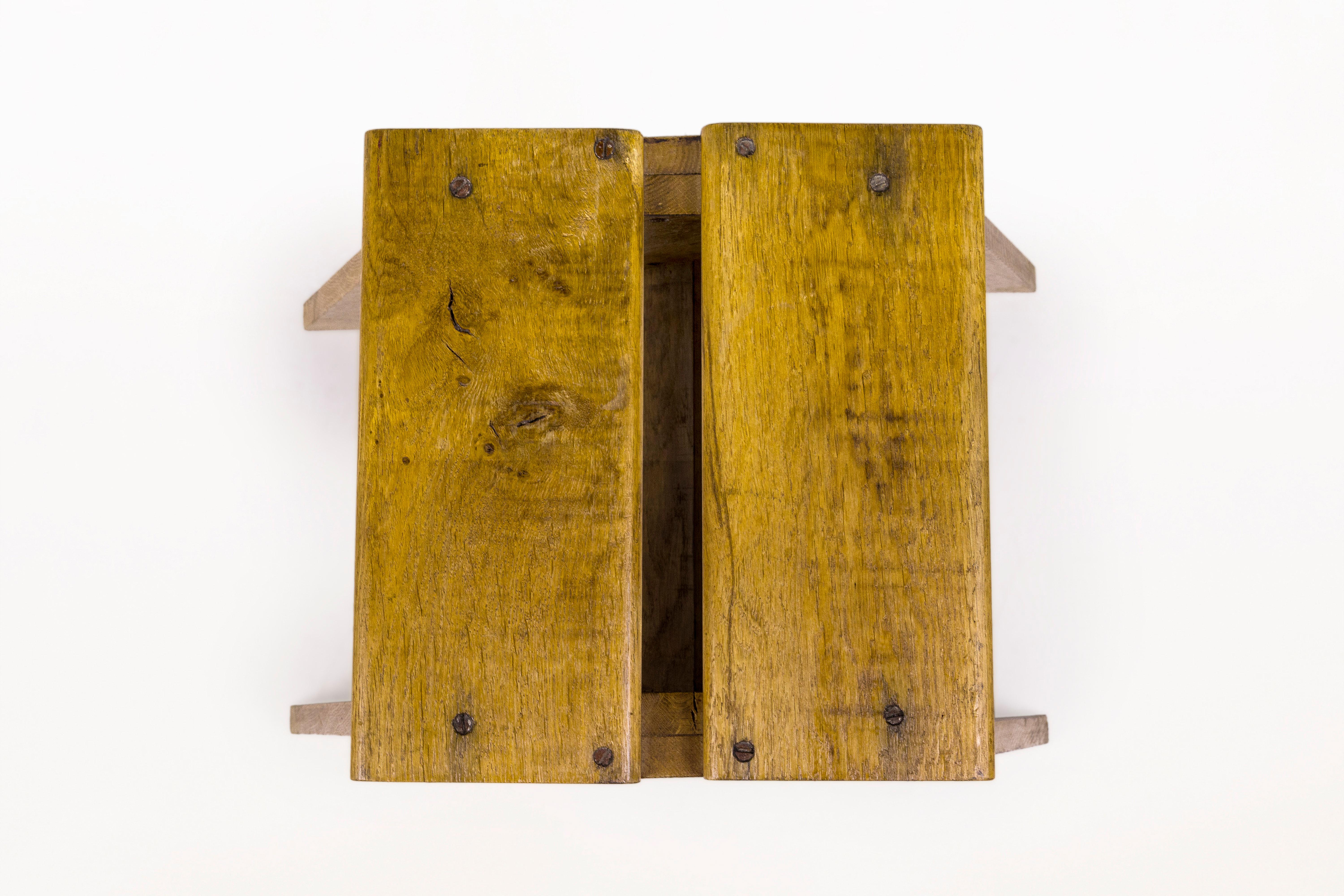 20th Century Marcel Lods Wooden Stool, circa 1950, France