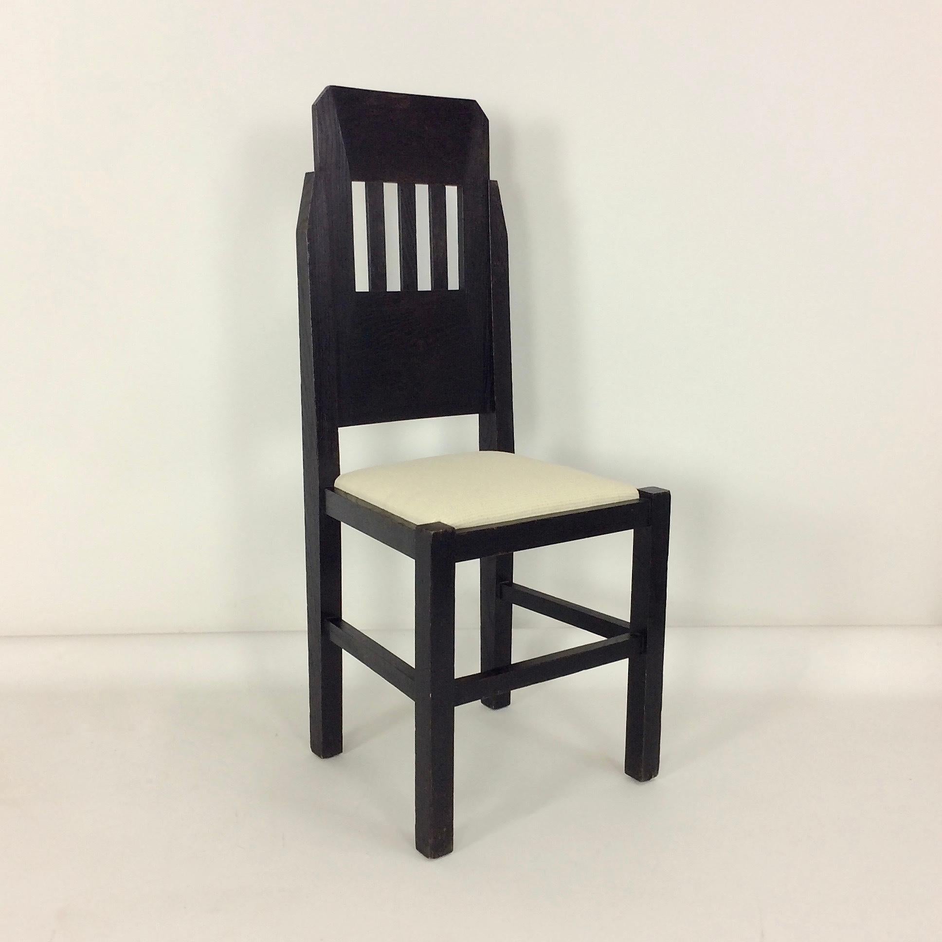 Marcel-Louis Baugniet Modernistischer Stuhl, um 1925, Belgien (Moderne) im Angebot