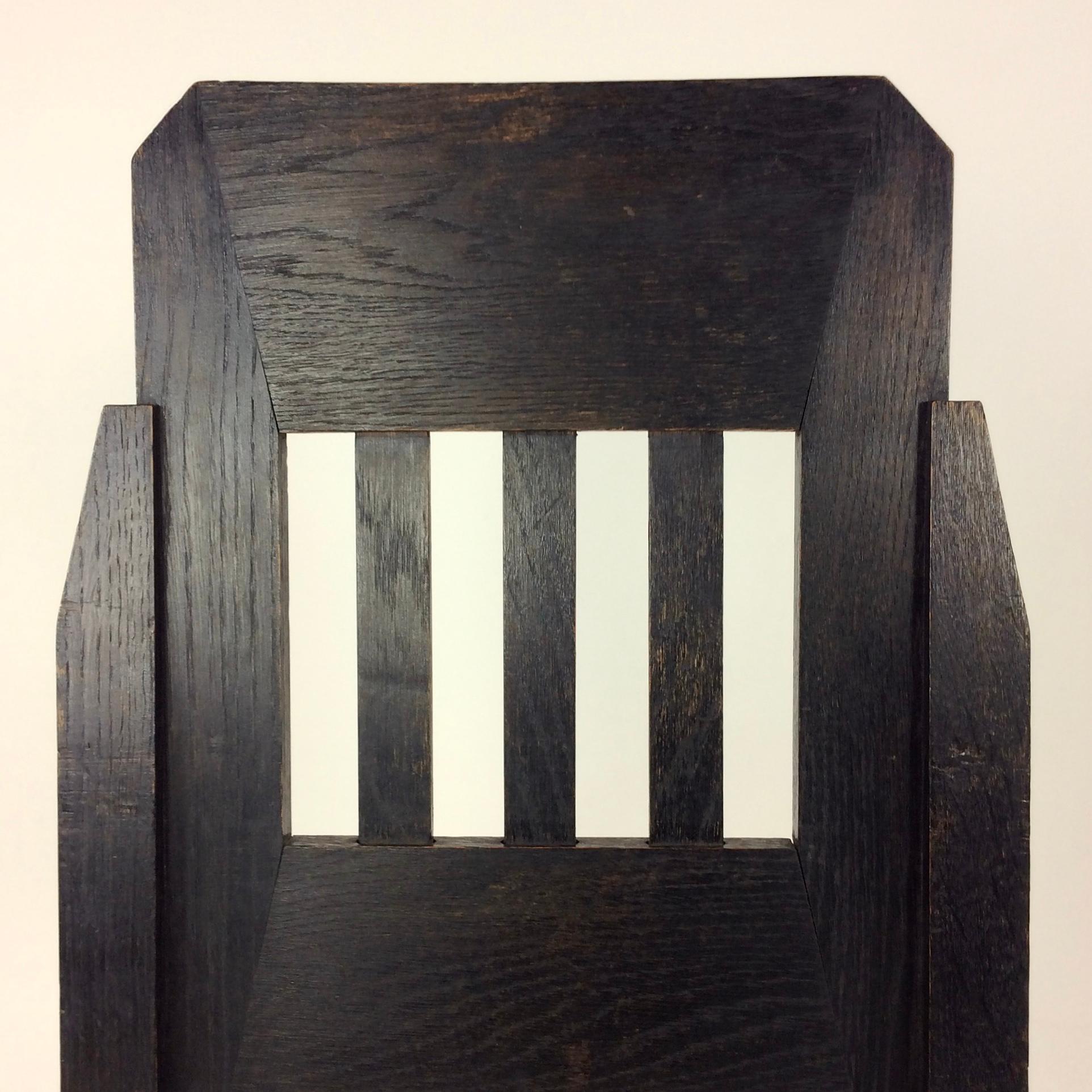 Marcel-Louis Baugniet Modernistischer Stuhl, um 1925, Belgien (Belgisch) im Angebot