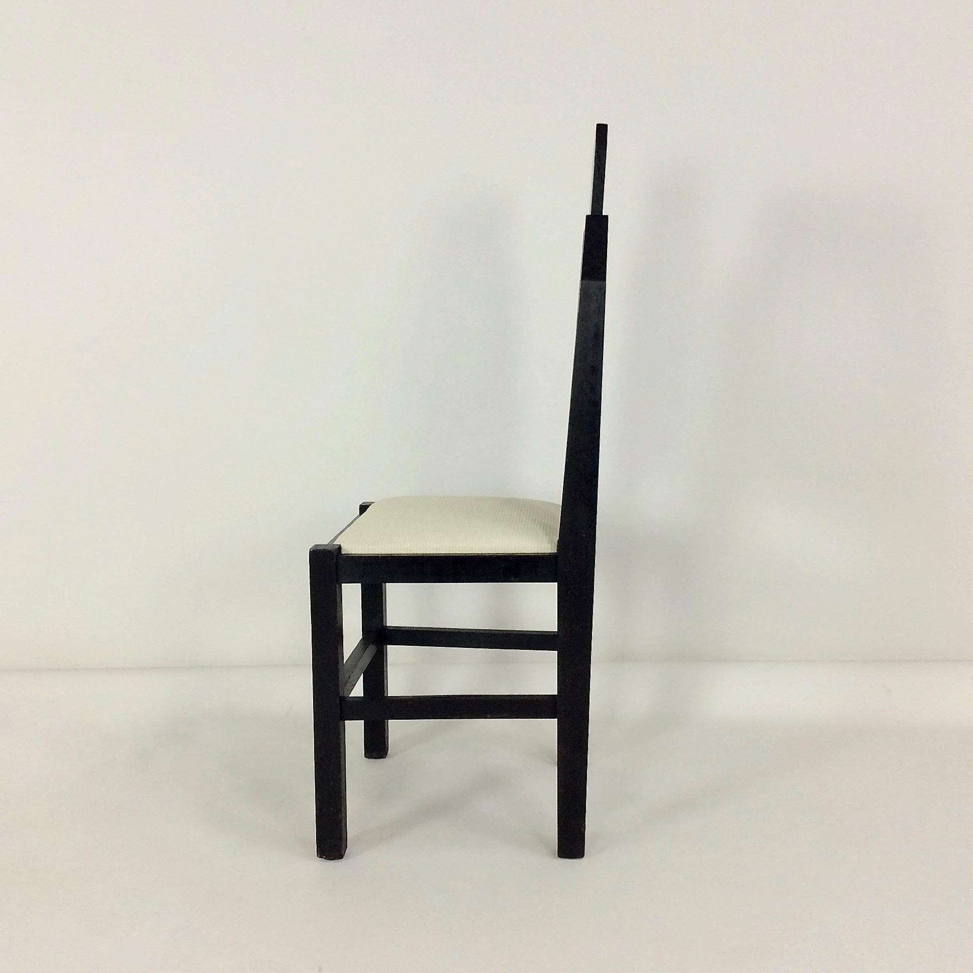 Blackened Marcel-Louis Baugniet Modernist Chair, circa 1925, Belgium For Sale