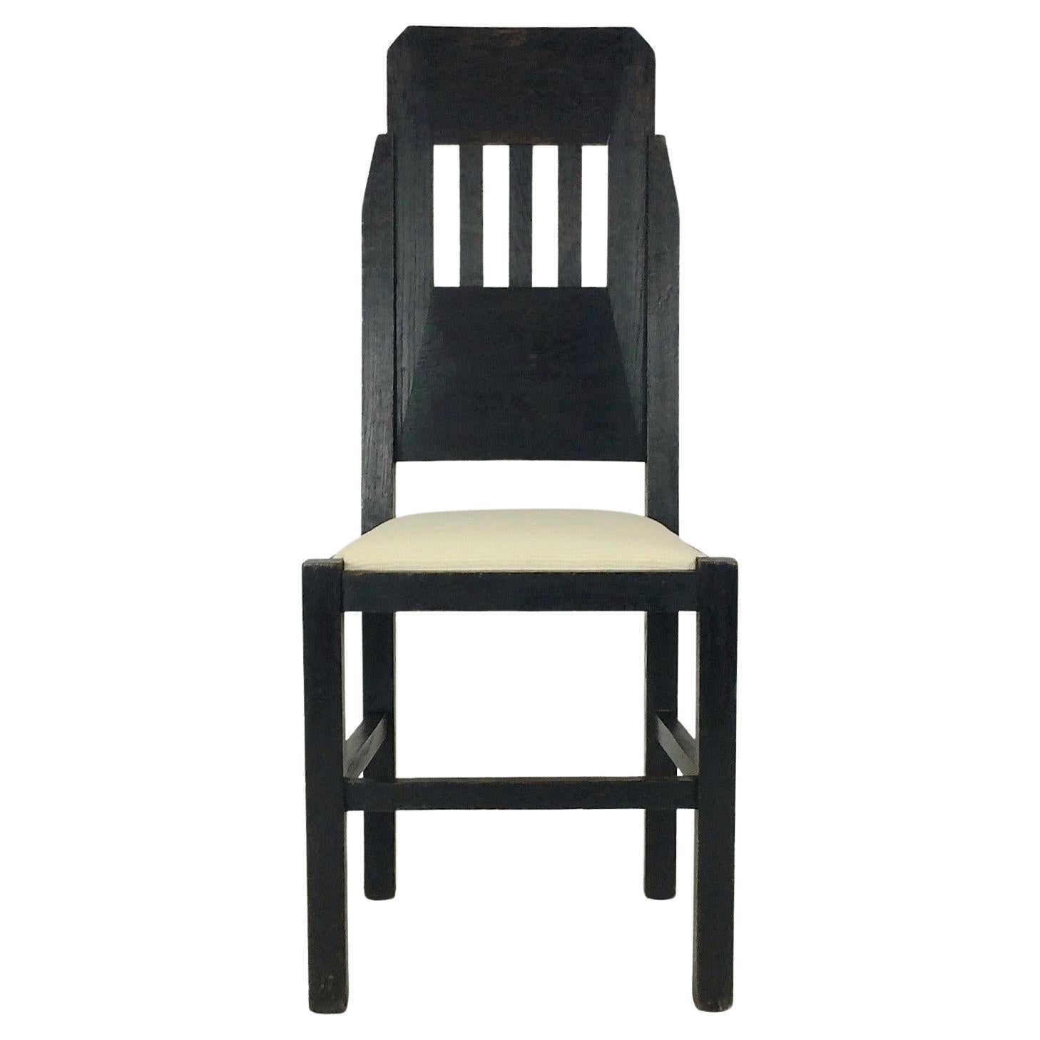 Marcel-Louis Baugniet Modernistischer Stuhl, um 1925, Belgien im Angebot