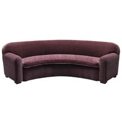 Marcel-Louis Baugniet Sofa in Purple Mohair