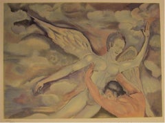 Angel, surrealistische Lithographie von Marcel Marceau