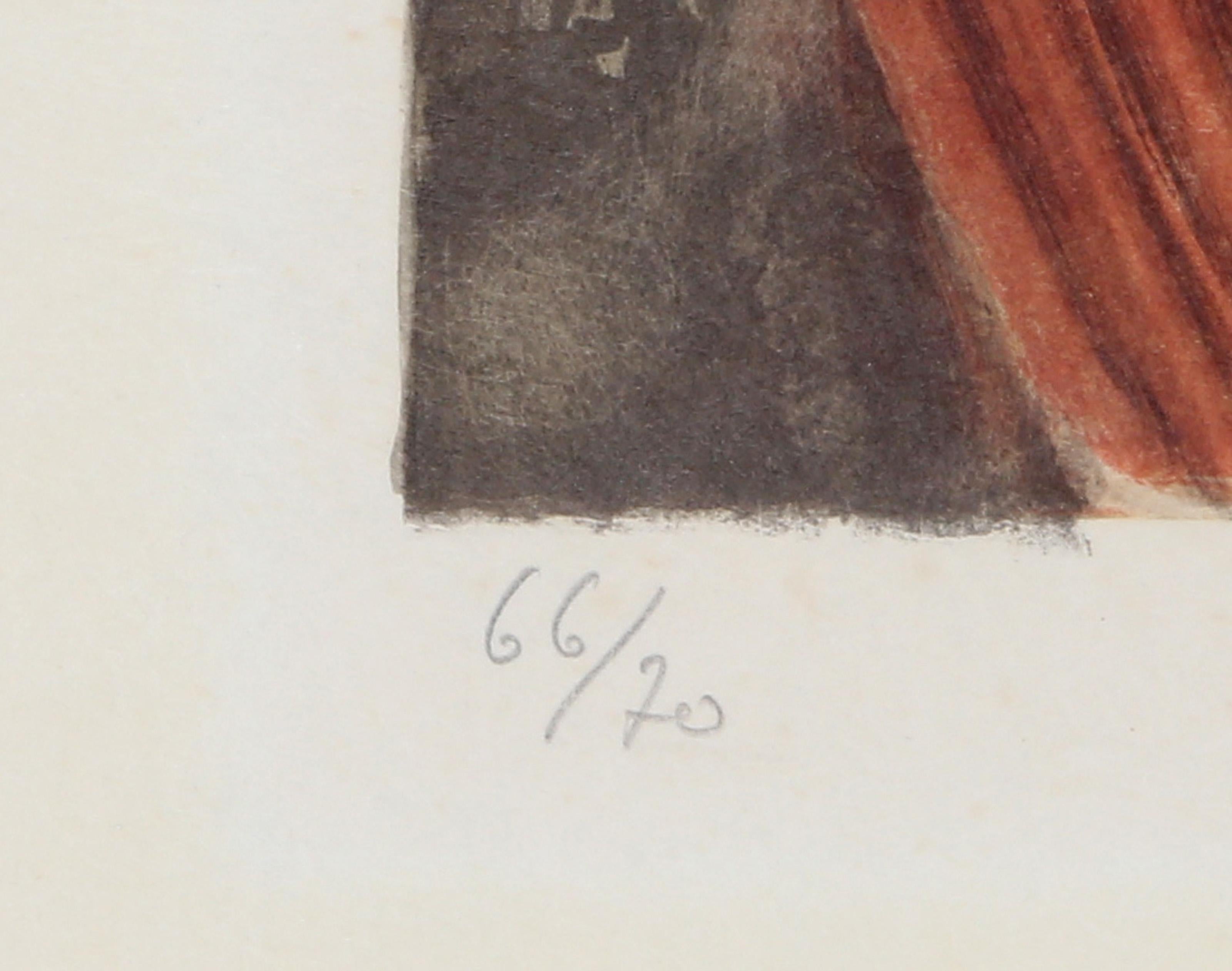 Le Troisième Oeil (El tercer ojo), litografía surrealista de Marcel Marceau en venta 1