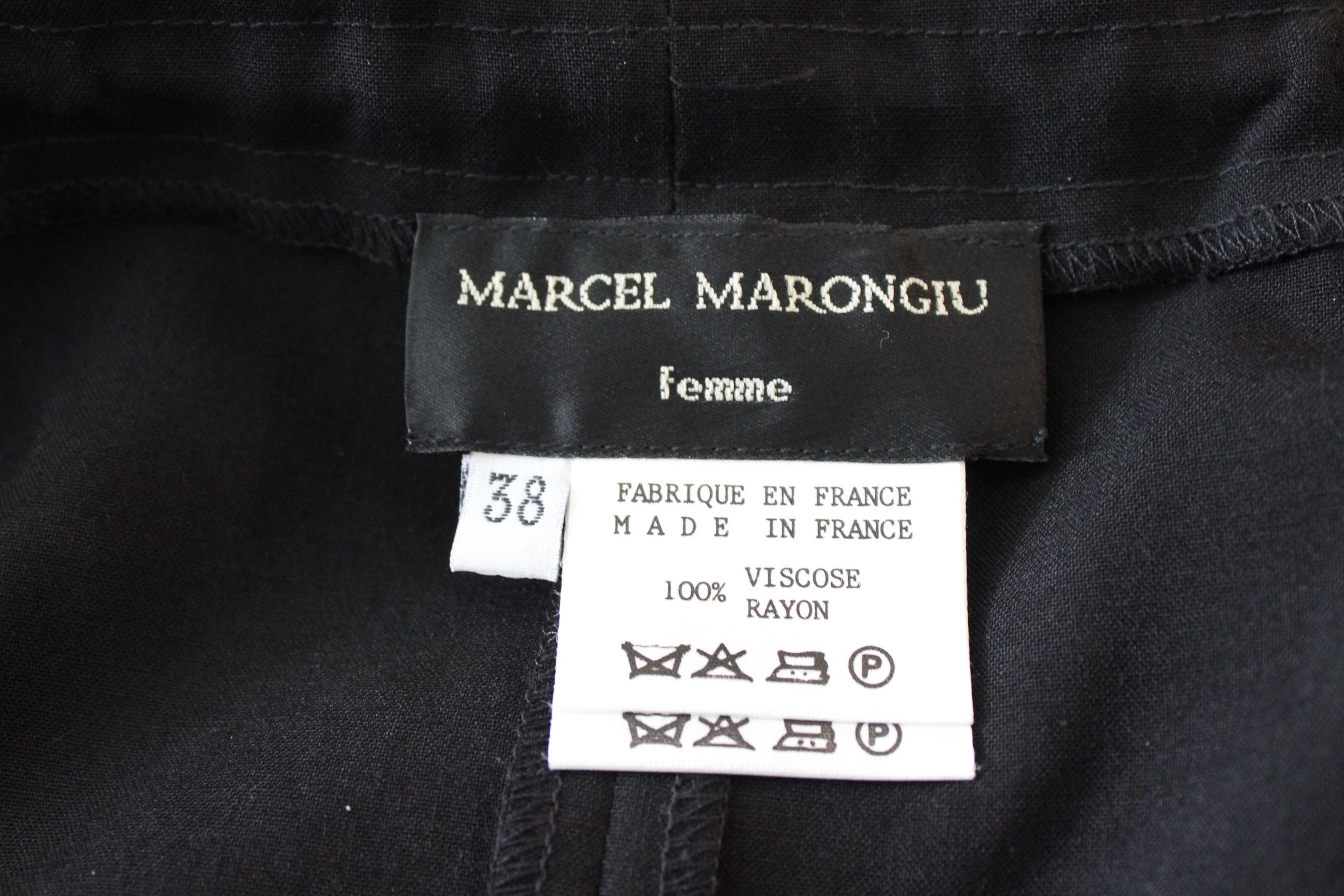 black transparent maxi skirt