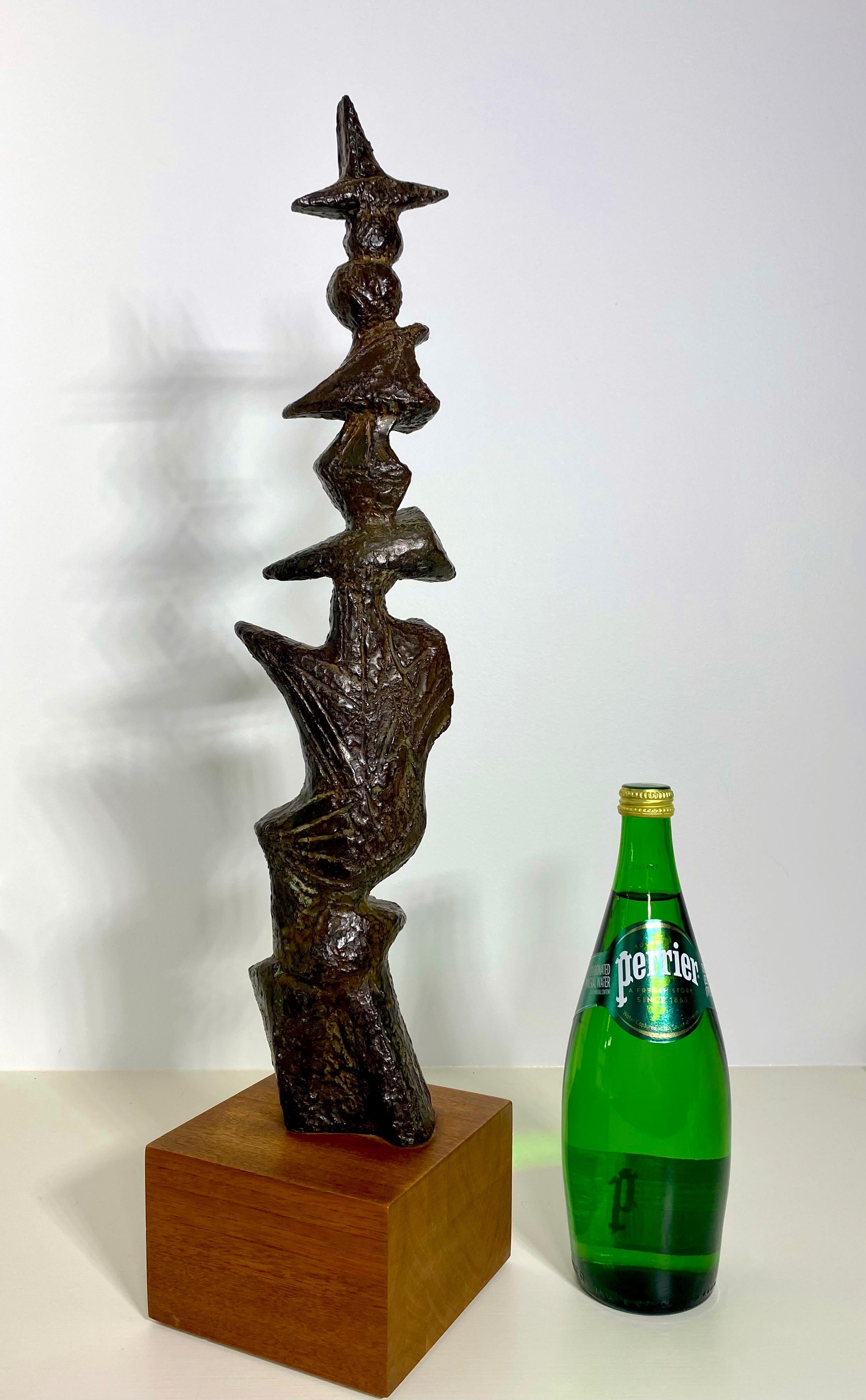 Abstrakte Totem-Skulptur aus Bronze von Marcel Marti im Angebot 6