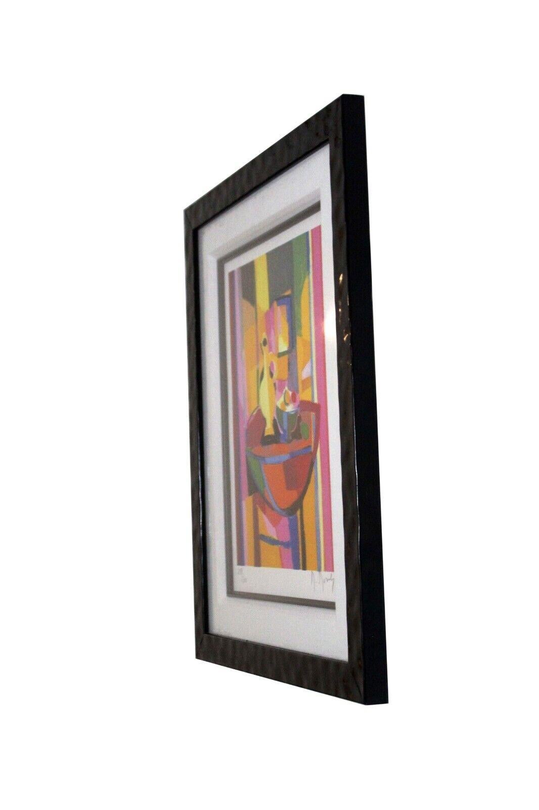 Marcel Mouly Grand Pichet au Gueridon Rouge Signed Lithograph Framed 208/300 6