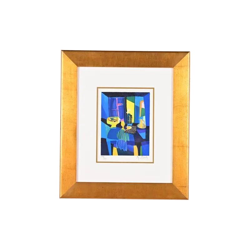 Marcel Mouly "Le Siphon Du Manier De Gis" Gerahmte Lithographie, 2003 im Angebot