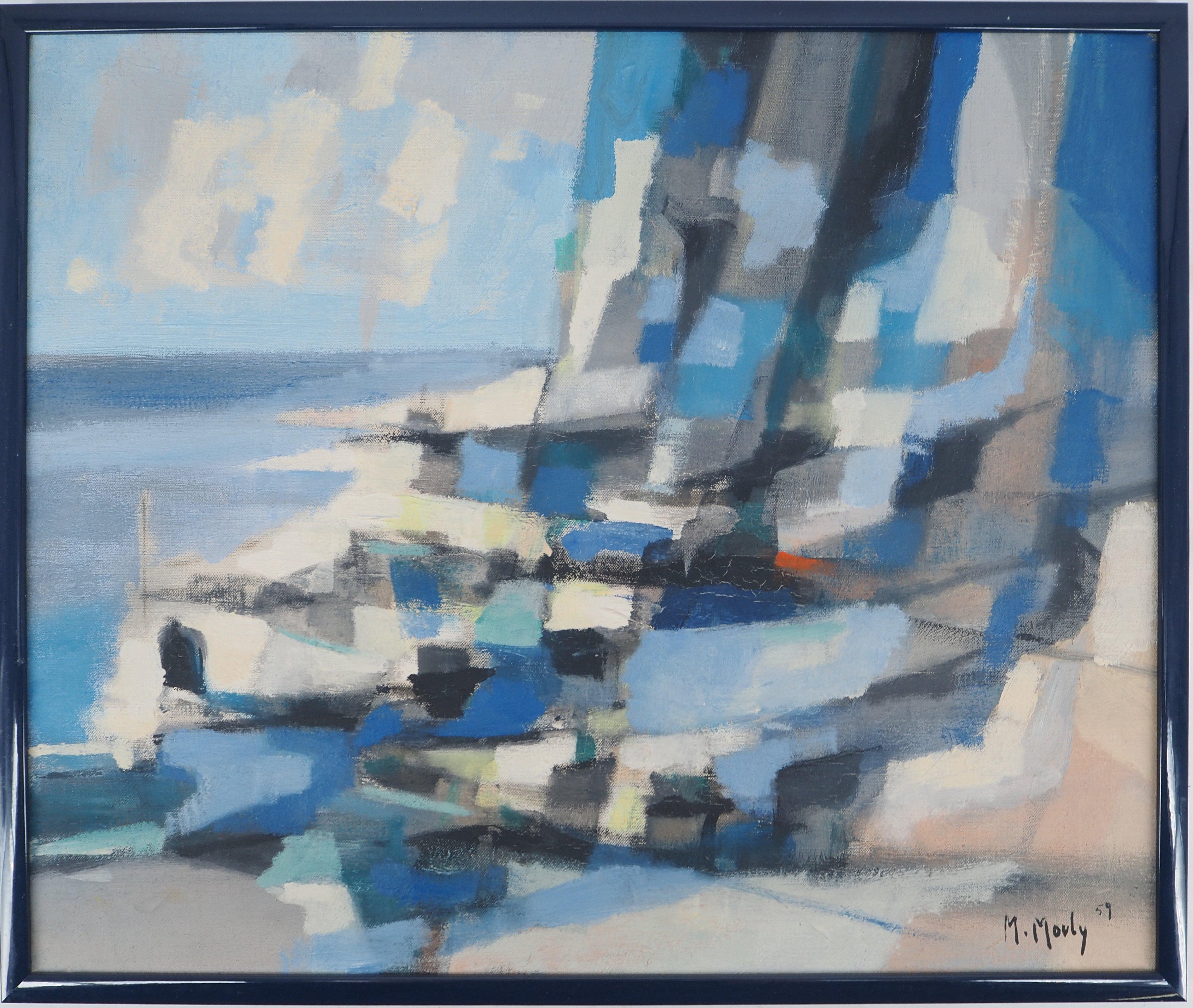 Marcel Mouly Landscape Painting – Italien: Mittelmeerlandschaft Italienslandschaft – Original Ölgemälde auf Leinwand, signiert