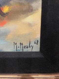 Marcel Mouly - olio originale intitolato "Le Cheval Blanc".