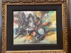 Marcel Mouly- original oil entitled "Le Cheval Blanc"
