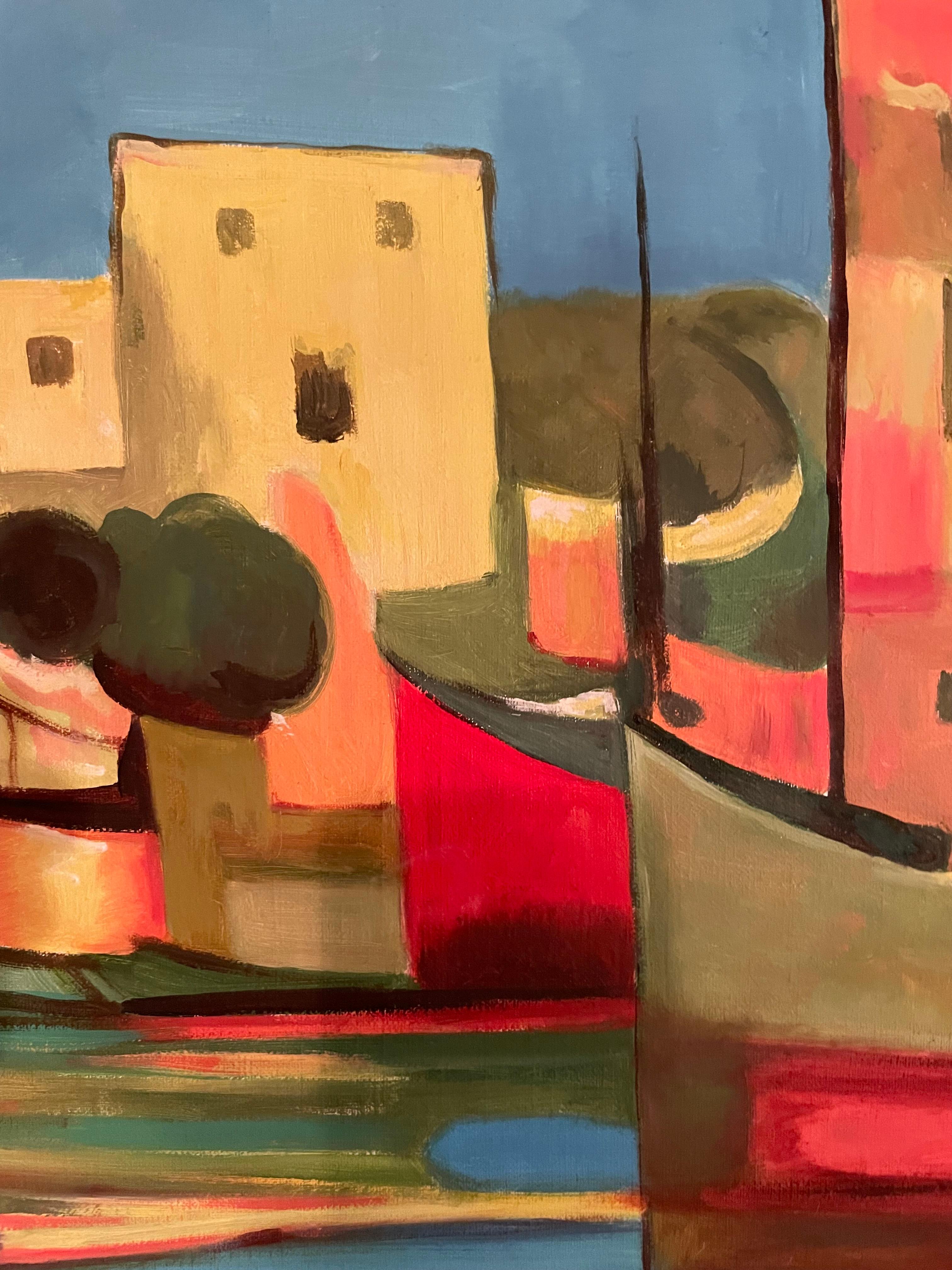 Originales Ölgemälde von Marcel Mouly mit dem Titel „Port du Peche“ im Angebot 1