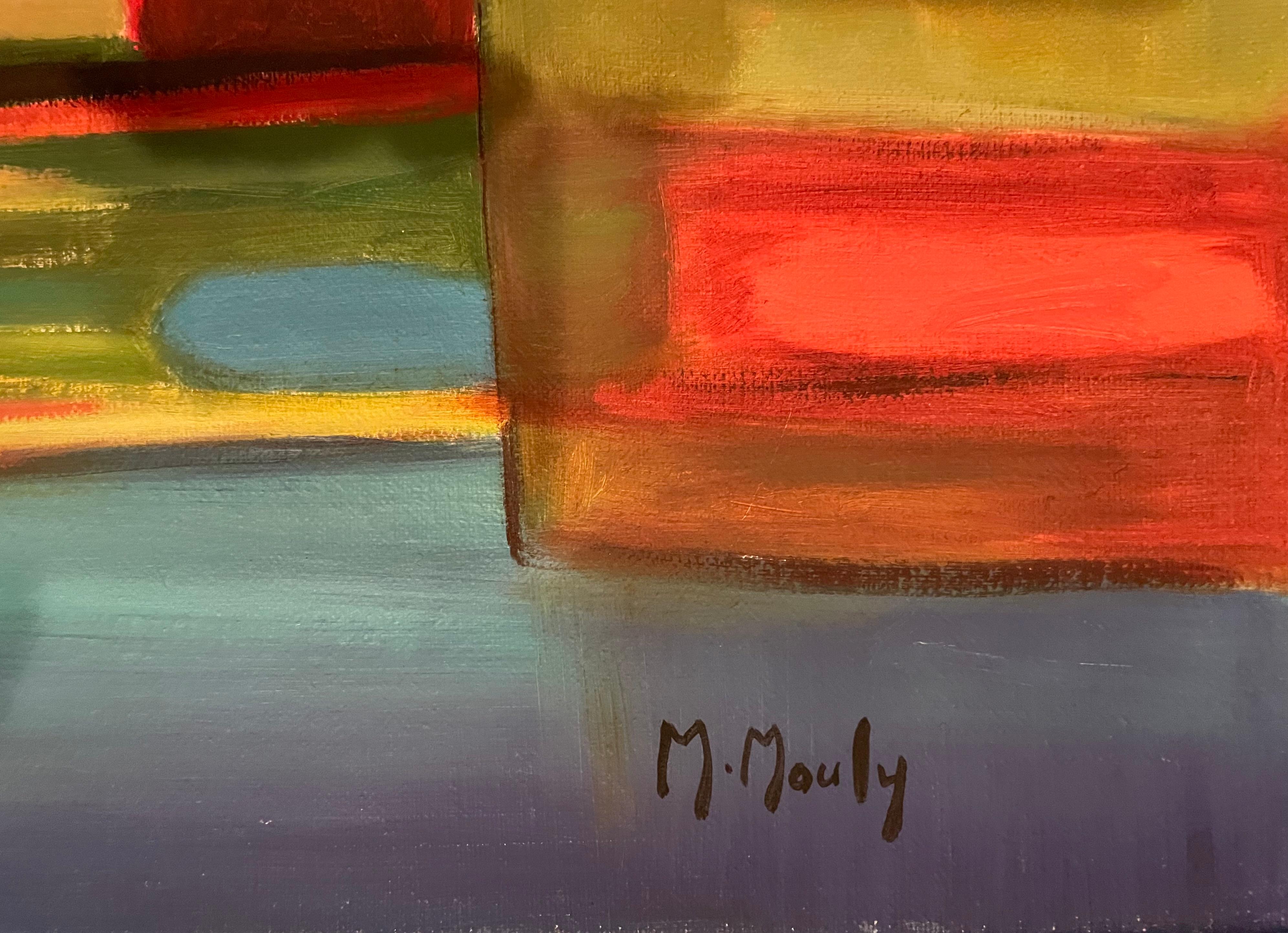Originales Ölgemälde von Marcel Mouly mit dem Titel „Port du Peche“ im Angebot 3