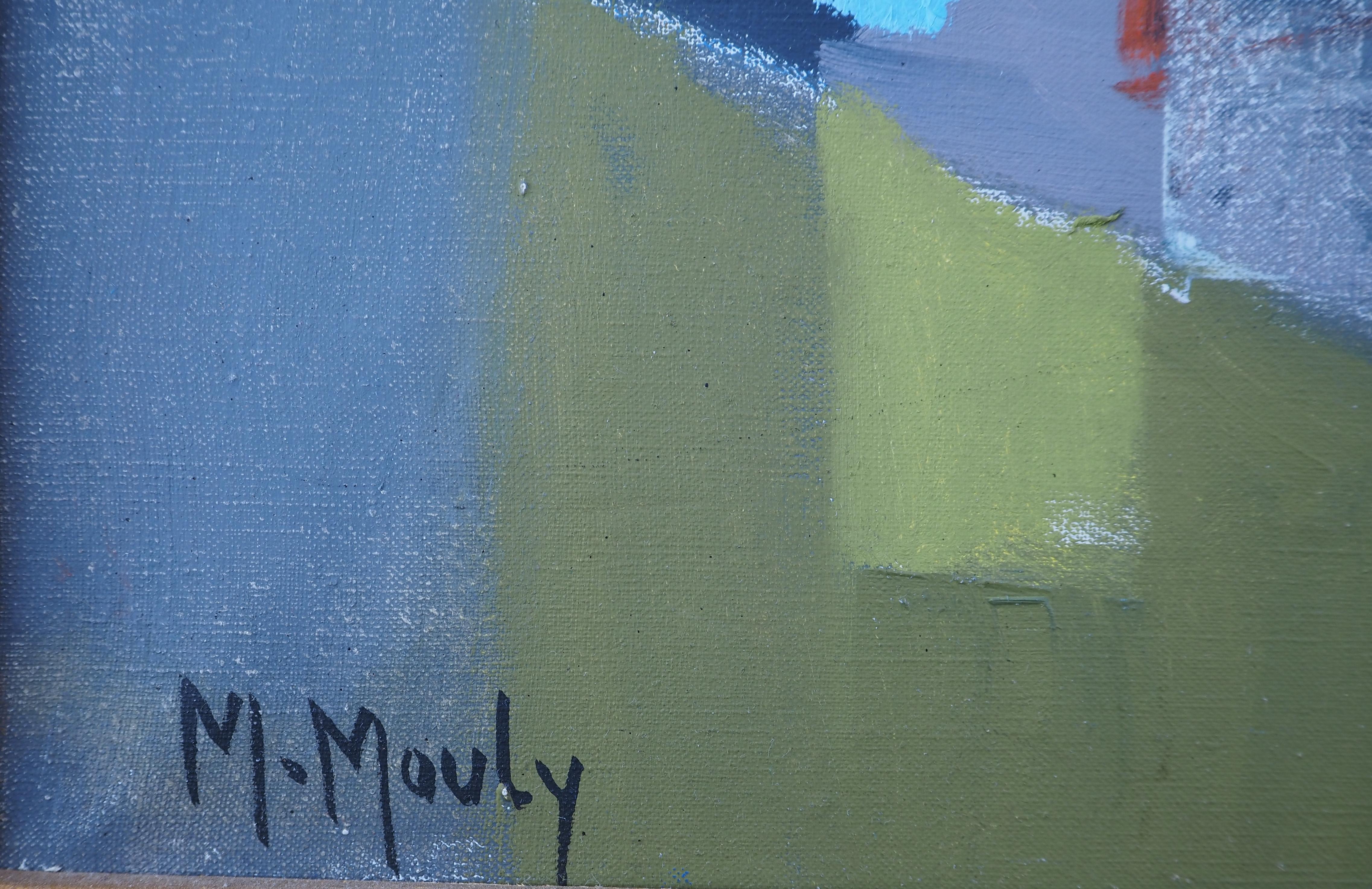 New Orleans: Quartetto Jazz - Pittura ad olio originale su tela, firmata con le mani - Painting di Marcel Mouly
