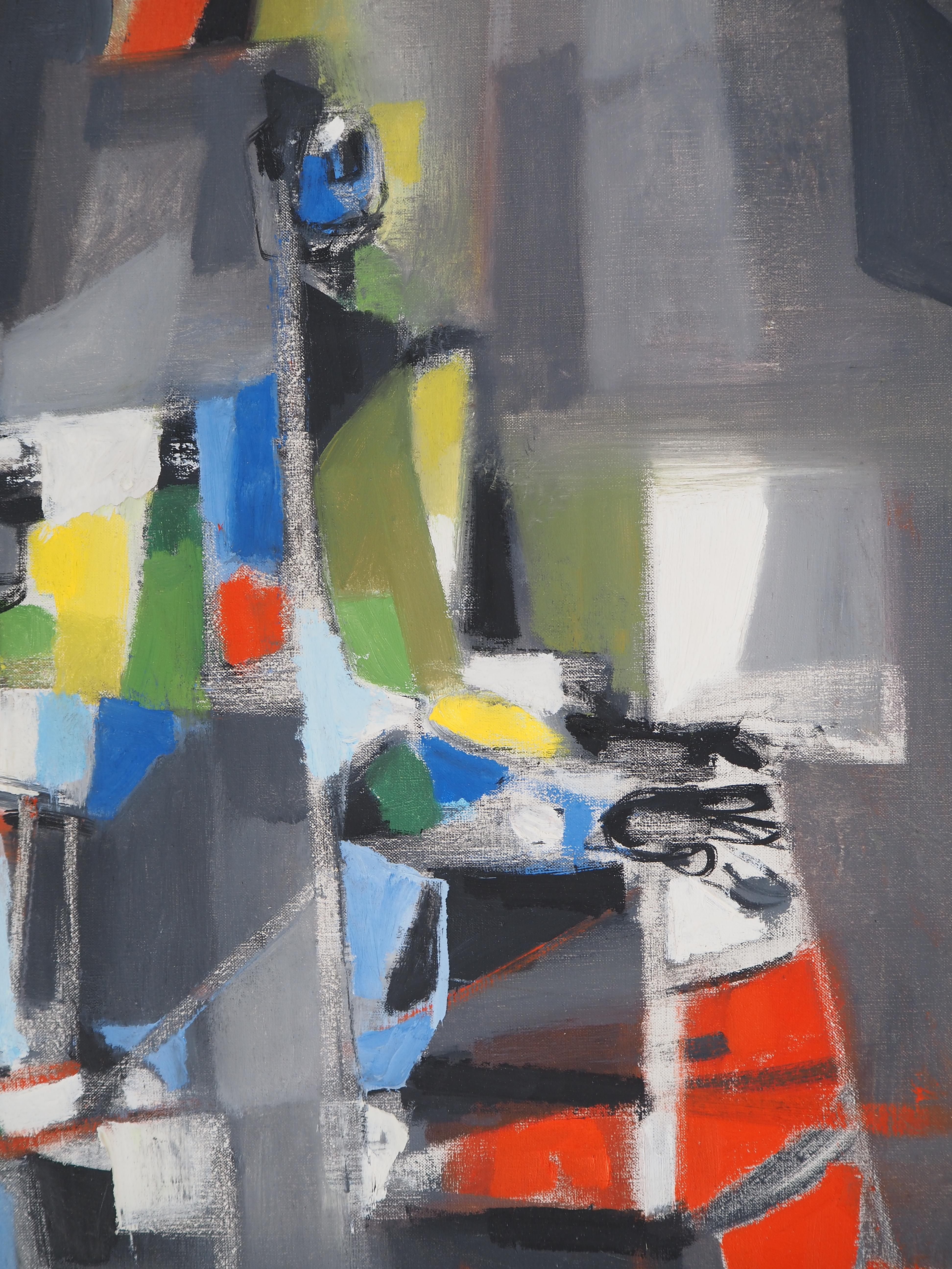 New Orleans: Quartetto Jazz - Pittura ad olio originale su tela, firmata con le mani 2
