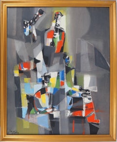 New Orleans: Quartetto Jazz - Pittura ad olio originale su tela, firmata con le mani