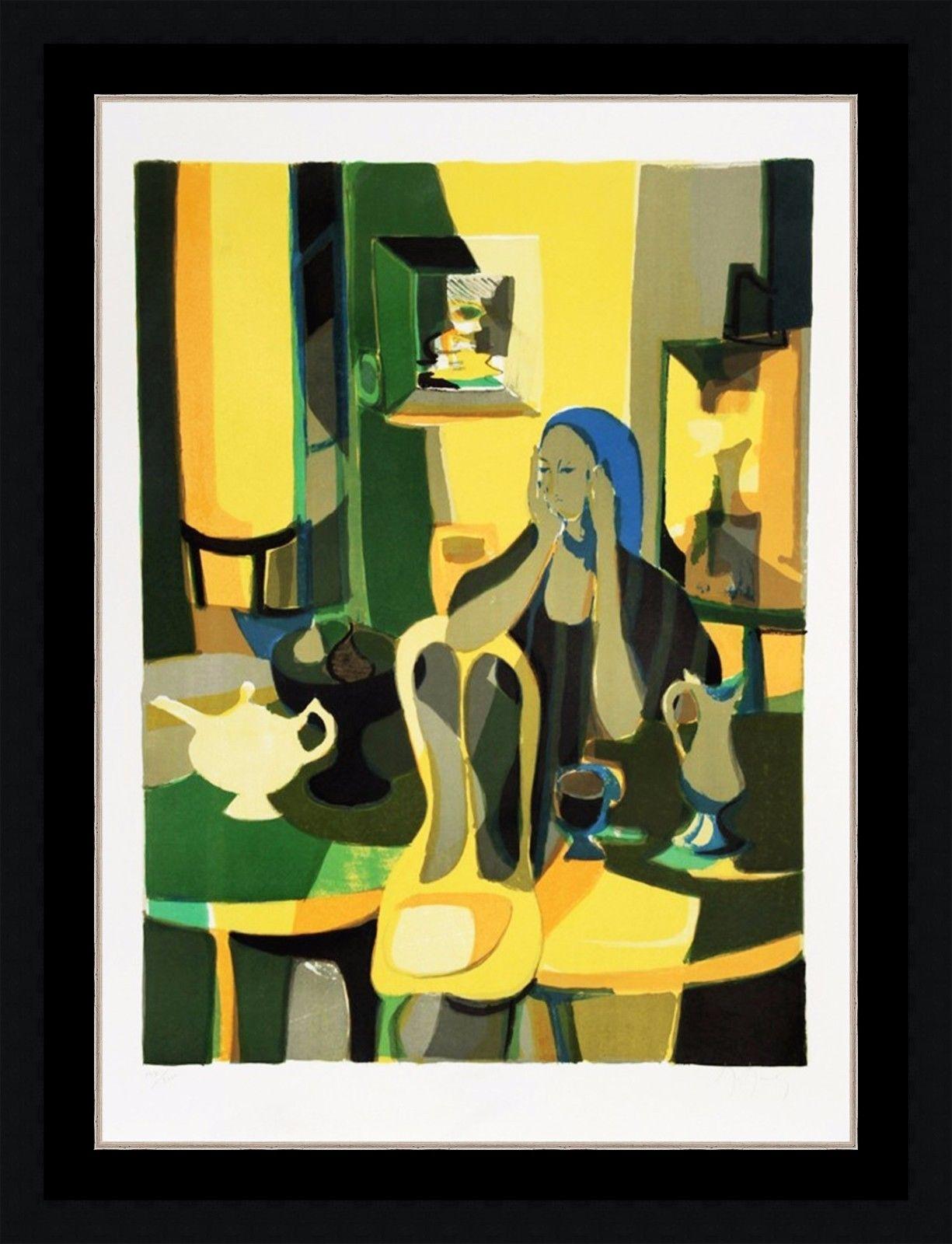 AT THE CAFE - Print by Marcel Mouly