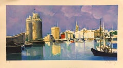 "Le Port de la Rochelle" Limited Edition Lithograph, Pencil-signed by the Artist