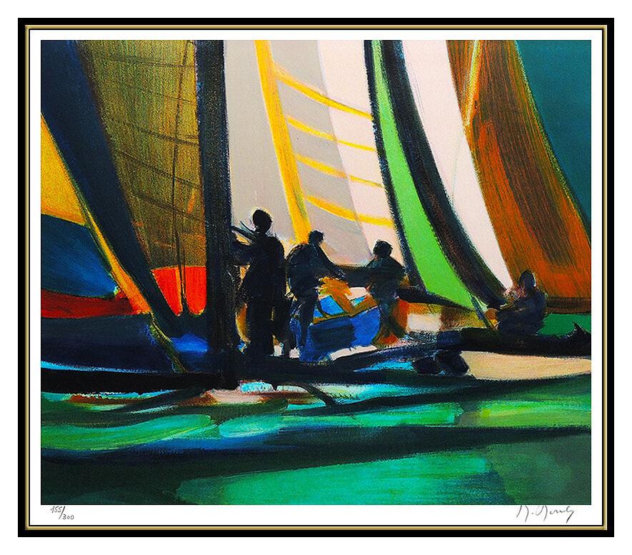 Marcel Mouly Authentic, Hand-Signed & Numbered Color Lithograph, Custom Framed and listed with the Submit Best Offer option
Accepting Offers Now:  Up for sale here we have an Extremely Rare Lithograph printed in Color on art paper by Marcel Mouly