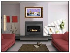 Marcel Mouly Original Color Lithograph Hand Signed Les Tours De La Rochelle Art