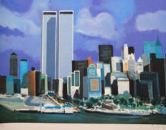 "Twin Towers" Pencil-Signed and Numbered Limited Edition Lithograph, EA 21/30