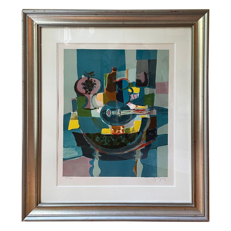 Marcel Mouly Signed and Numbered Lithograph “Les Mandolin’s en Bleus ...